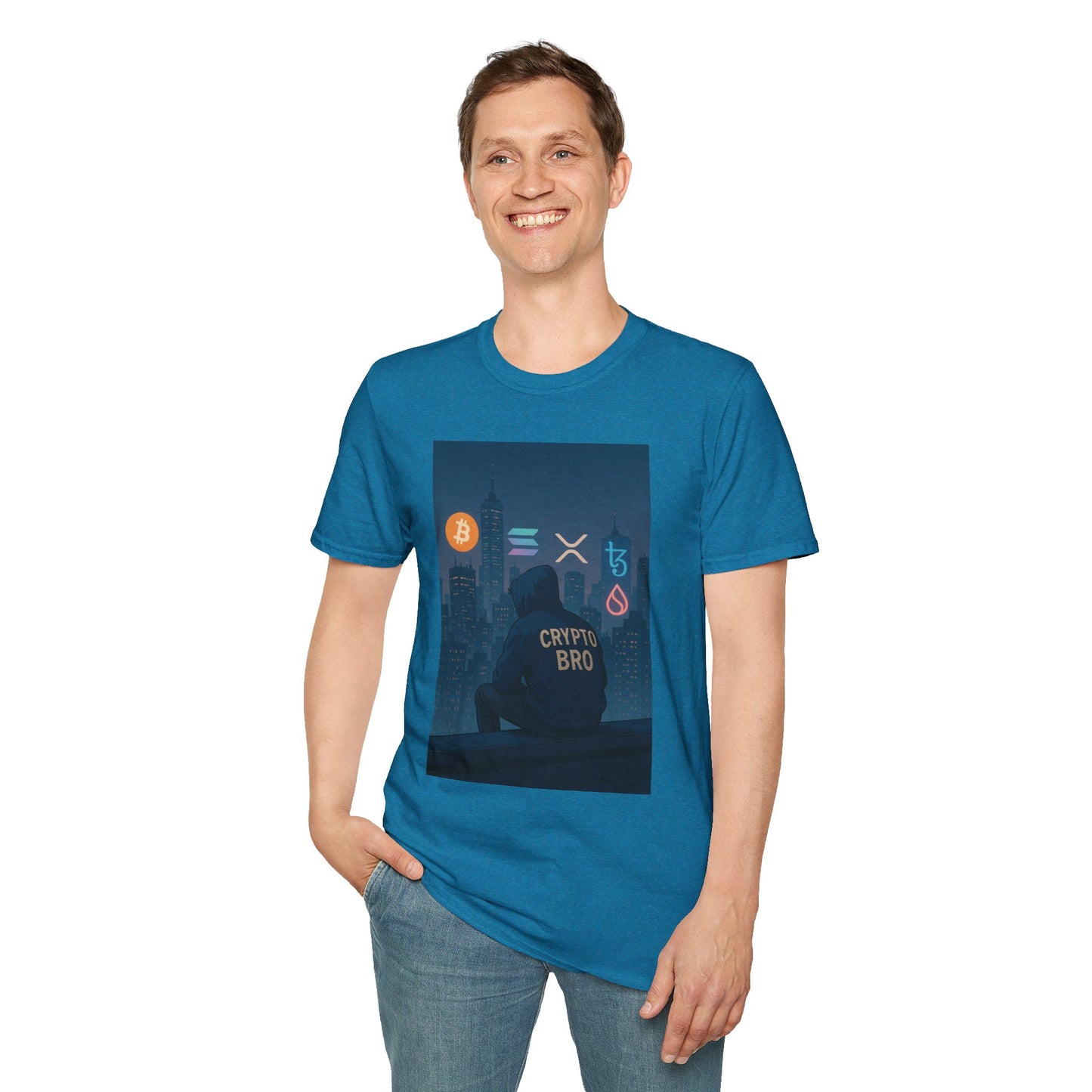 Crypto Bro T-Shirt, Bitcoin, Cryptocurrency Fan Shirt, Gamer Tee, Perfect Gift for Tech Enthusiasts, Casual Wear