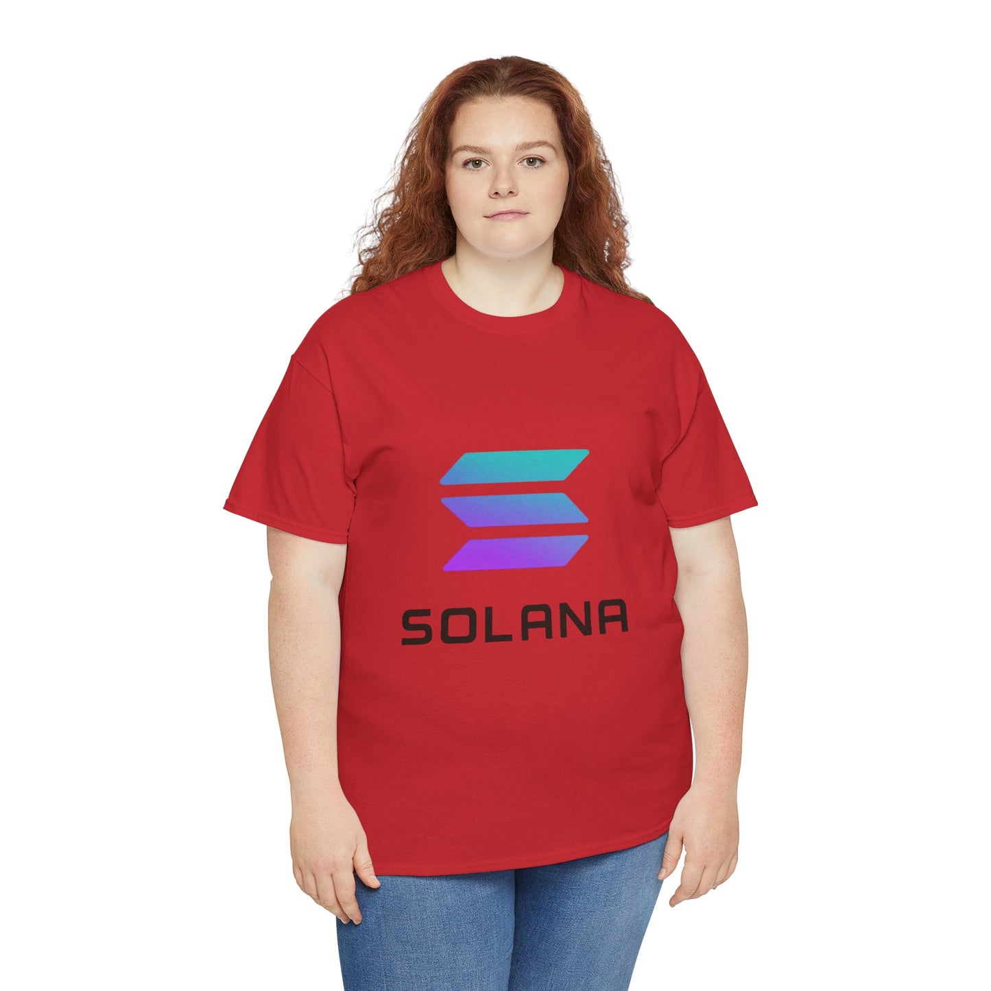 Solana Unisex Heavy Cotton Tee, Crypto Apparel, Gamer Shirt, Tech Enthusiast Wear, Unique Gift for Blockchain Lovers, Trending Fashion