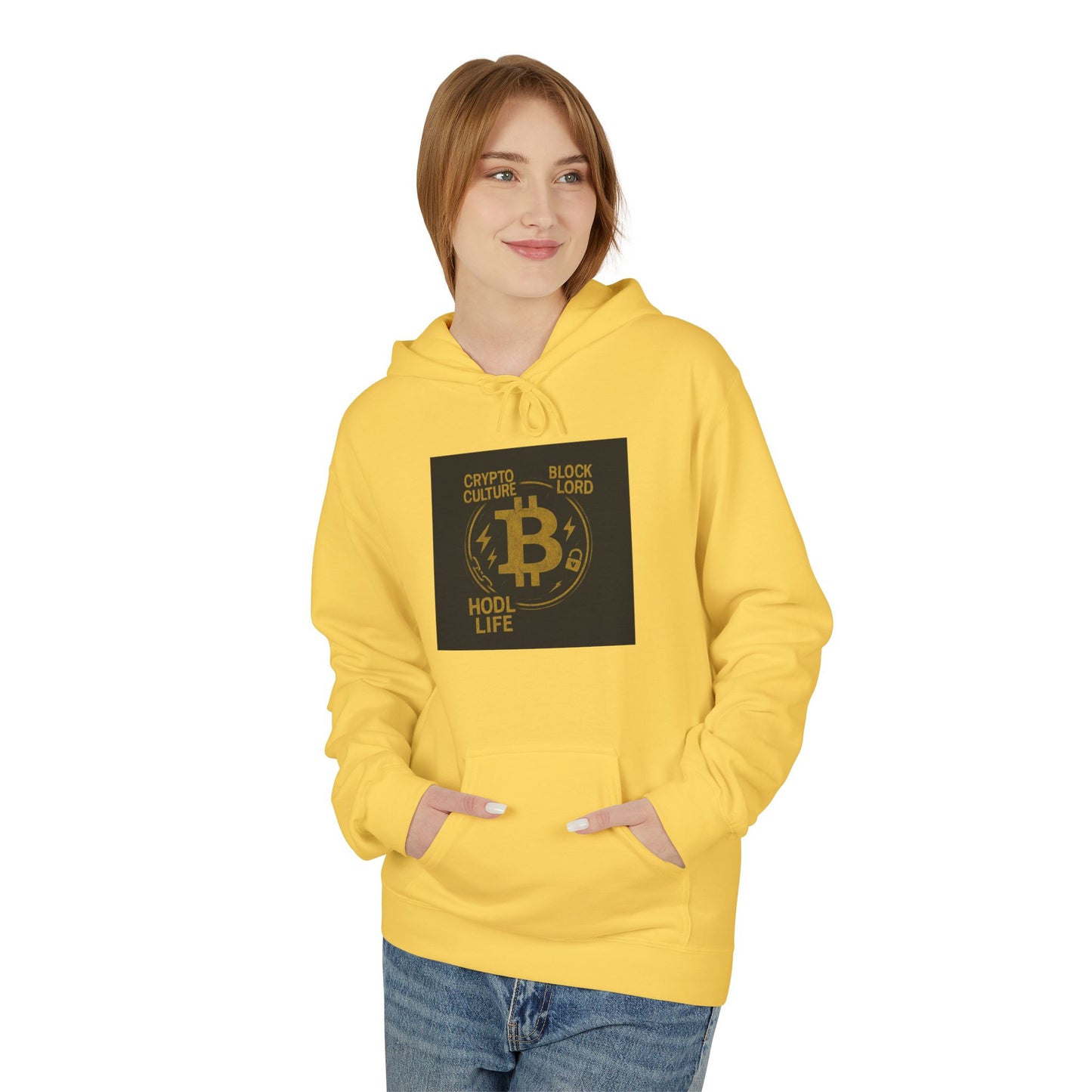 Bitcoin Hoodie of Life: Unisex Softstyle Fleece Hoodie, Casual Wear, Gift for Him/Her, Birthday, Everyday Comfort