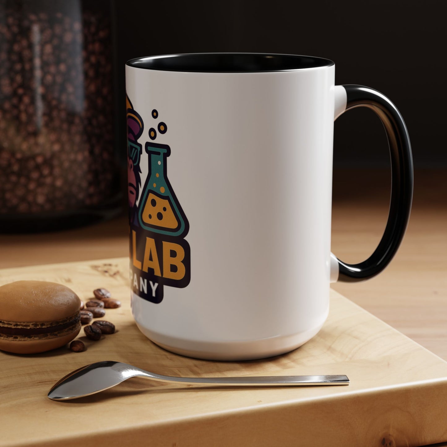 Ape Lab Accent Coffee Mug, Unique Gift, Scientist Drinkware, Birthday, Instant Collection, Office Decor, Customizable Design