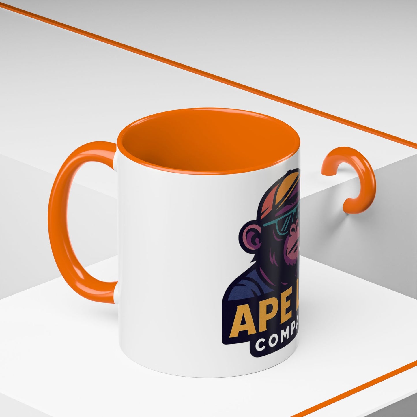 Ape Lab Accent Coffee Mug, Unique Gift, Scientist Drinkware, Birthday, Instant Collection, Office Decor, Customizable Design