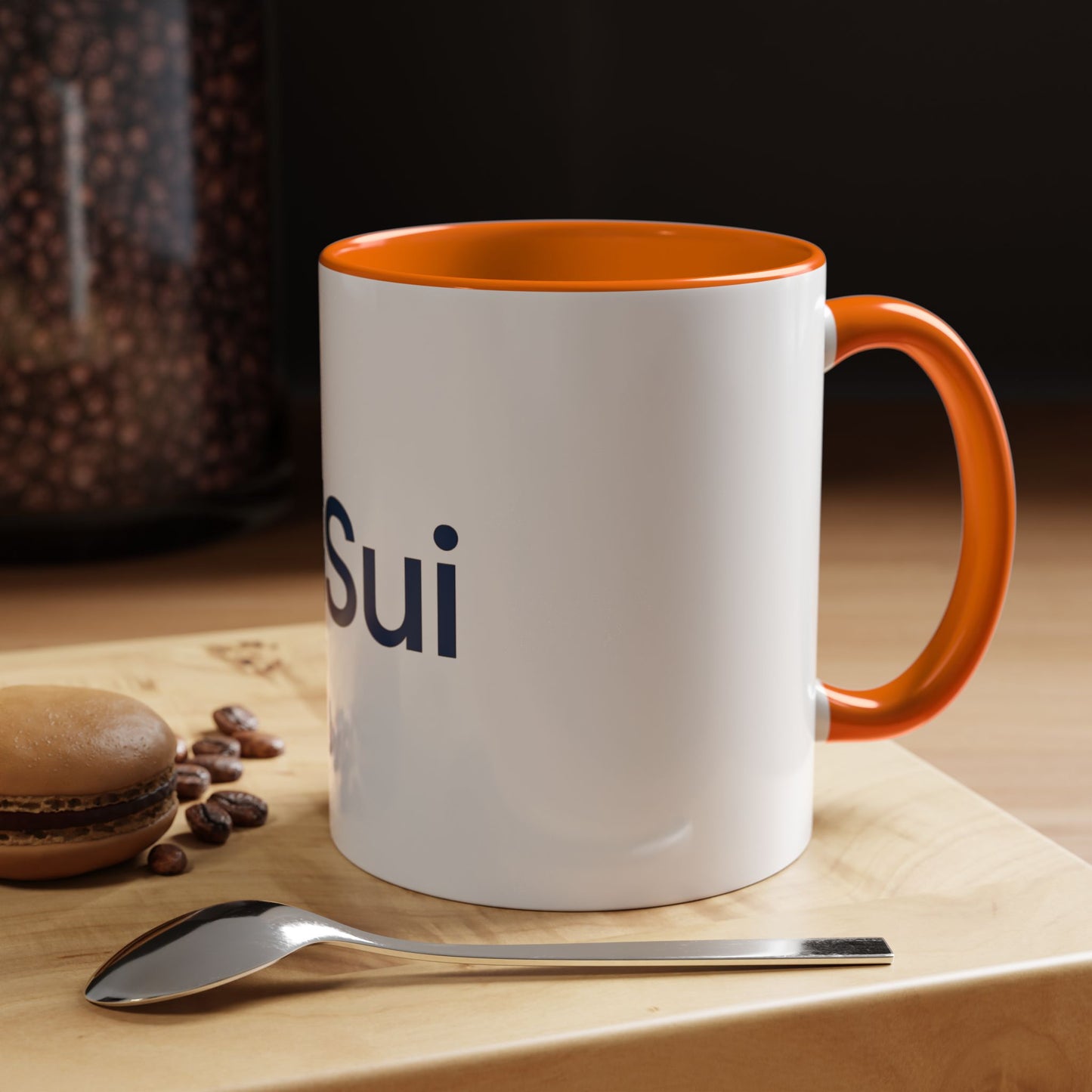 SUI Stylish Accent Coffee Mug - Unique Sui Logo Design, Perfect Gift for Coffee Lovers, Home, Office, or as a Fun Collectible