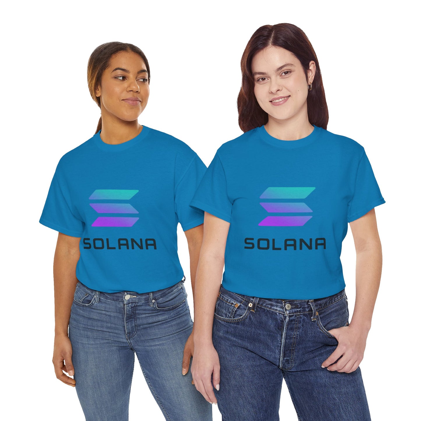 Solana Unisex Heavy Cotton Tee, Crypto Apparel, Gamer Shirt, Tech Enthusiast Wear, Unique Gift for Blockchain Lovers, Trending Fashion