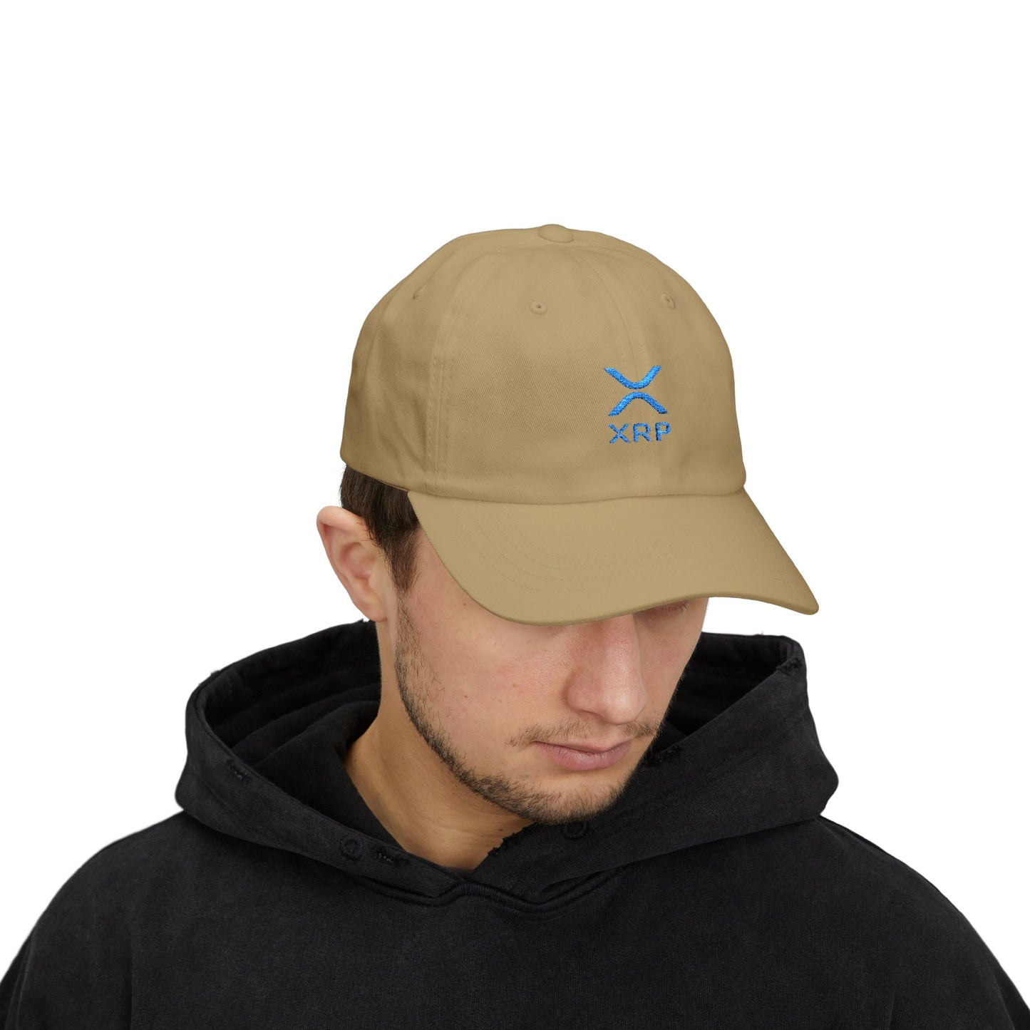 XRP Classic Dad Cap, Adjustable Baseball Hat for Men, Trendy Accessory for Crypto Lovers, Gift for Father's Day, Casual Outdoor Wear