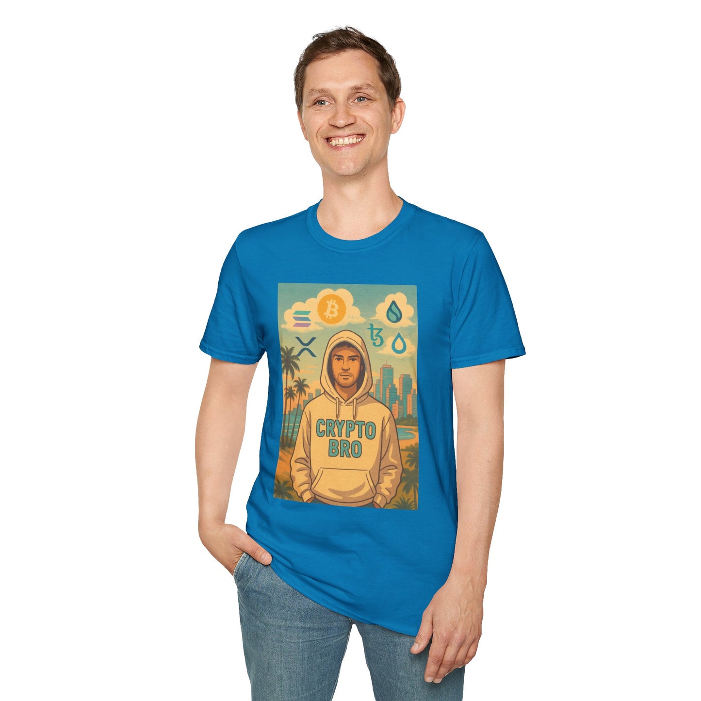 Crypto Bro Miami Unisex Softstyle T-Shirt