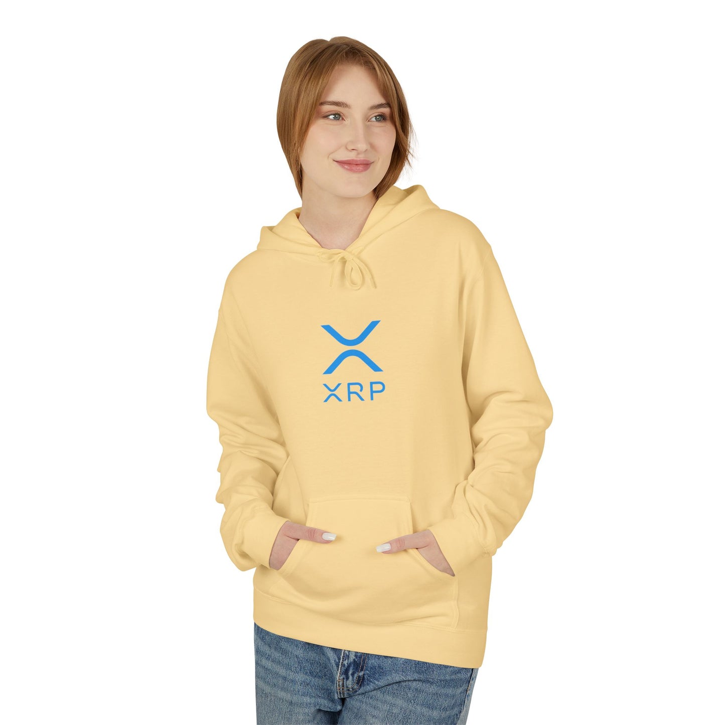 XRP Fleece Hoodie | Unisex Casual Wear, Cryptocurrency Gift, Cozy Sweatshirt for Crypto Enthusiasts, Everyday Hoodie, Perfect for Holidays