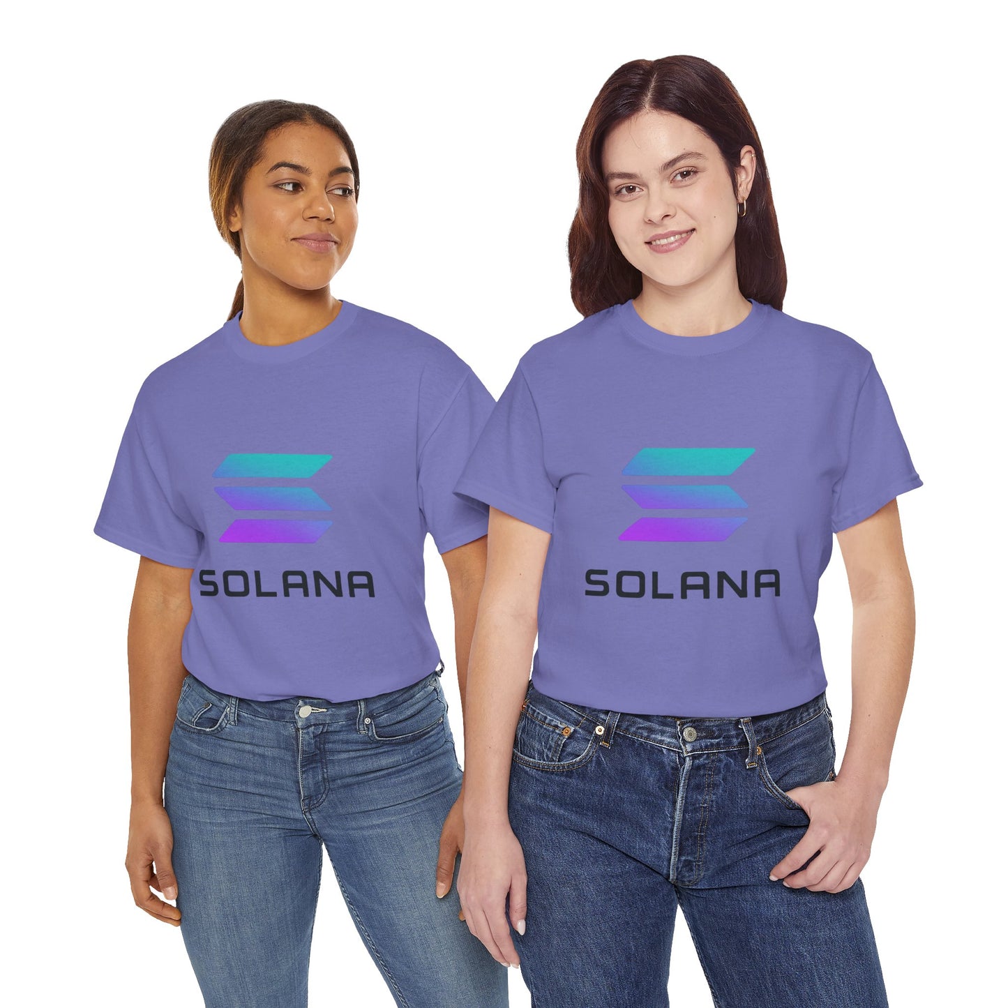Solana Unisex Heavy Cotton Tee, Crypto Apparel, Gamer Shirt, Tech Enthusiast Wear, Unique Gift for Blockchain Lovers, Trending Fashion