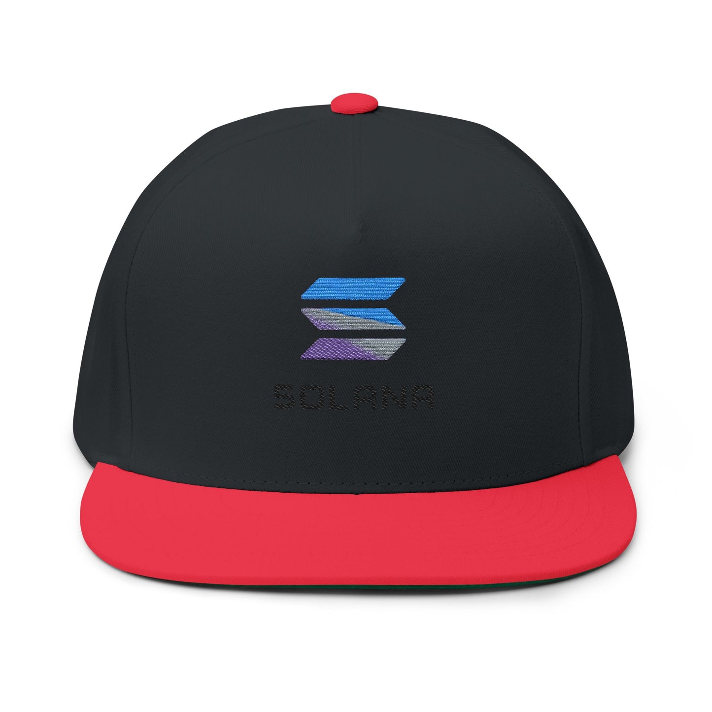 Solana Stylish Flat Bill Cap with Embroidery for Trendsetters, Unique Gift, Streetwear Accessory, Fashion Statement, Cool Headwear