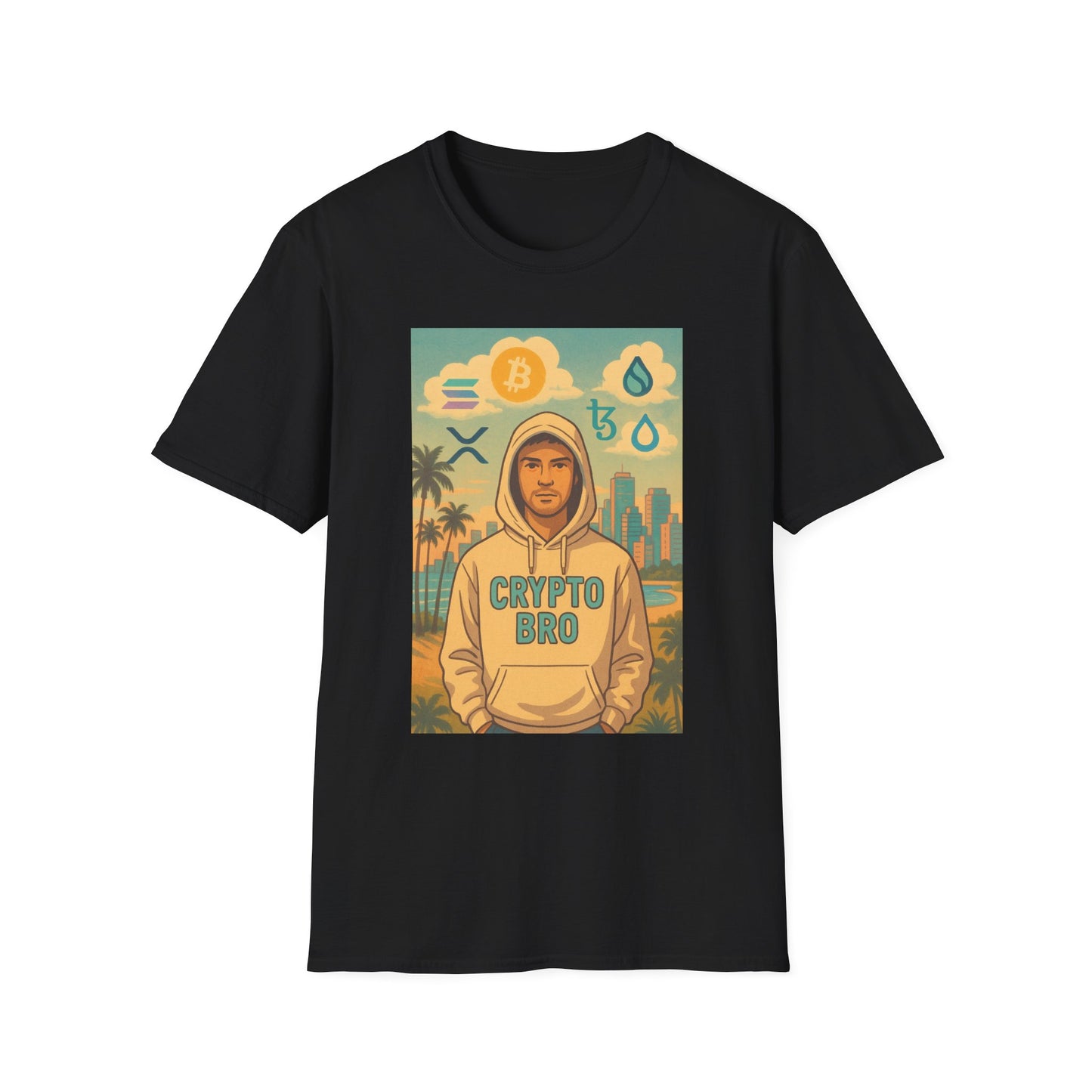 Crypto Bro Miami Unisex Softstyle T-Shirt