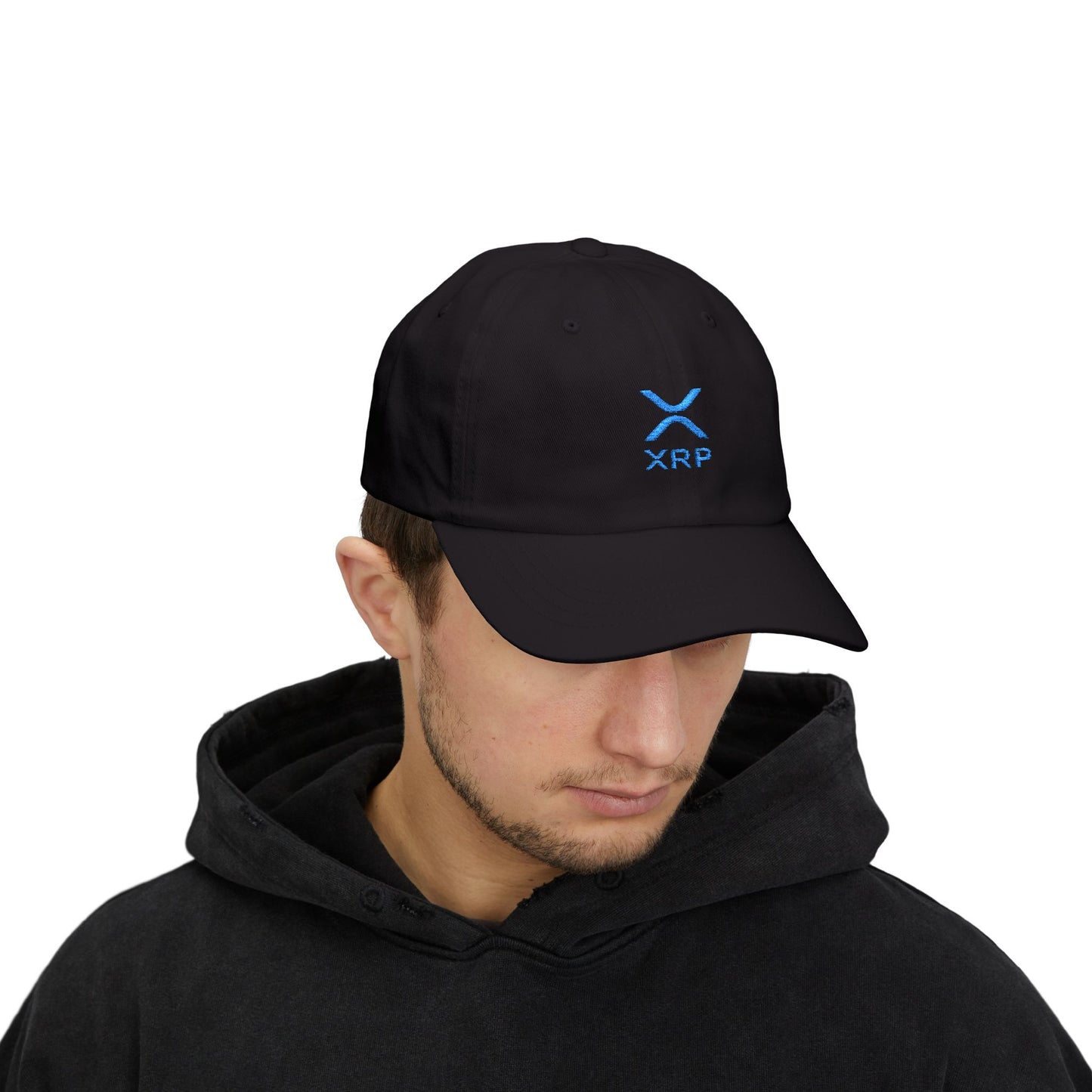 XRP Classic Dad Cap, Adjustable Baseball Hat for Men, Trendy Accessory for Crypto Lovers, Gift for Father's Day, Casual Outdoor Wear