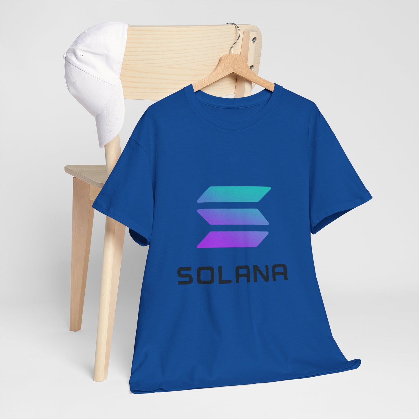 Solana Unisex Heavy Cotton Tee, Crypto Apparel, Gamer Shirt, Tech Enthusiast Wear, Unique Gift for Blockchain Lovers, Trending Fashion