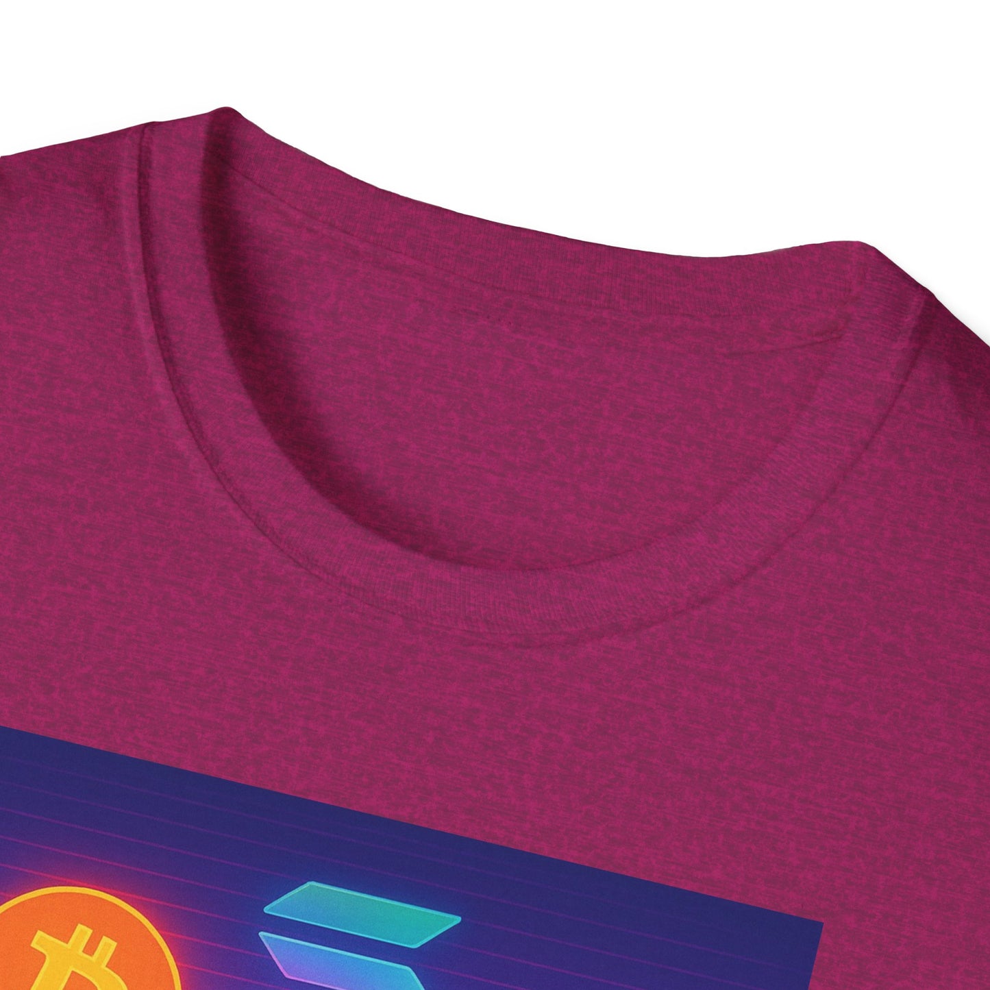 Crypto Bro Miami Neon T-Shirt, Unisex Softstyle Tee for Crypto Lovers, Bitcoin Merch, Tech Apparel, Gamer Shirt, Unique Gift Idea