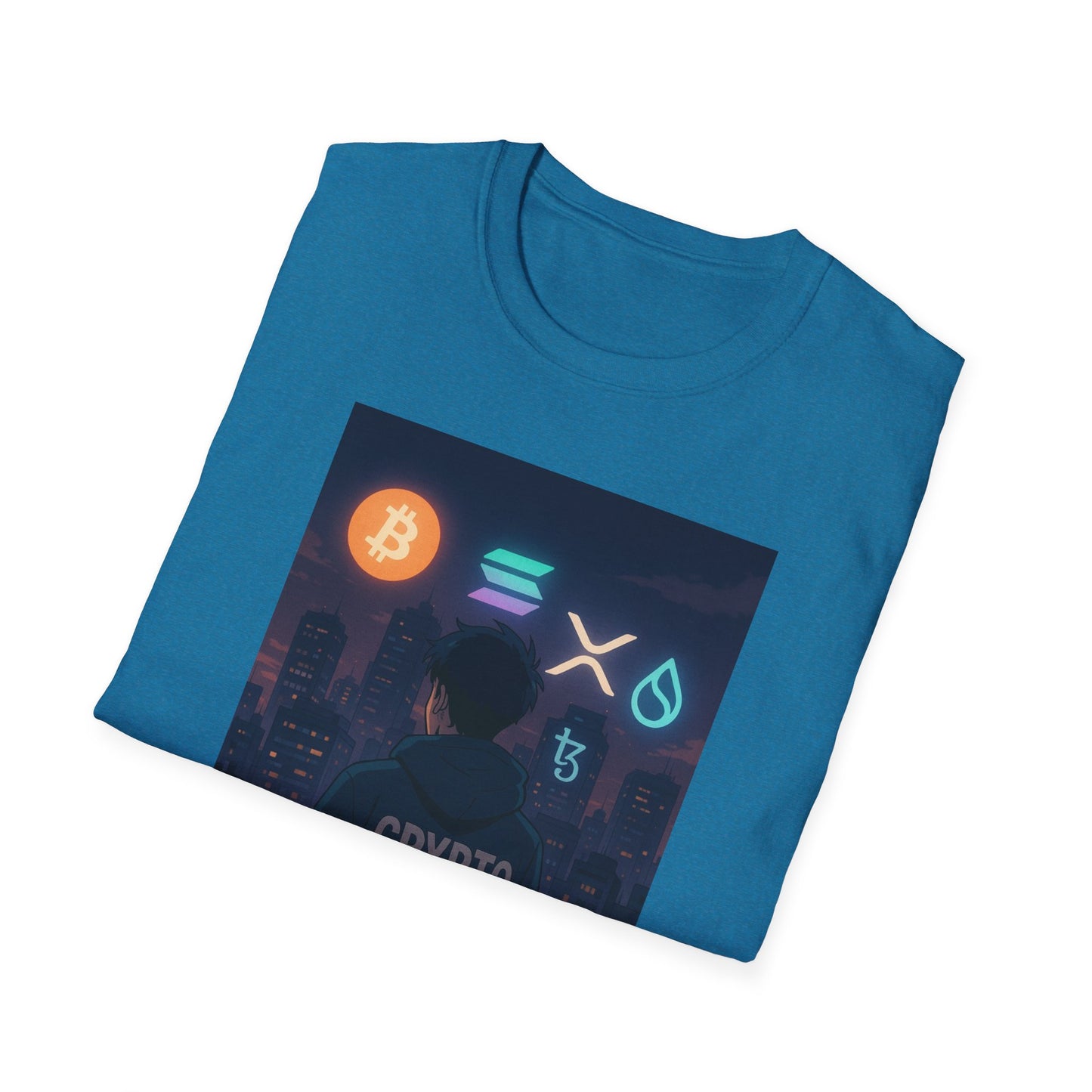 Crypto Bro Unisex Softstyle T-Shirt, Retro Gamer Apparel, Cryptocurrency Gift, Stylish Casual Wear, Graphic Tee for Men and Women