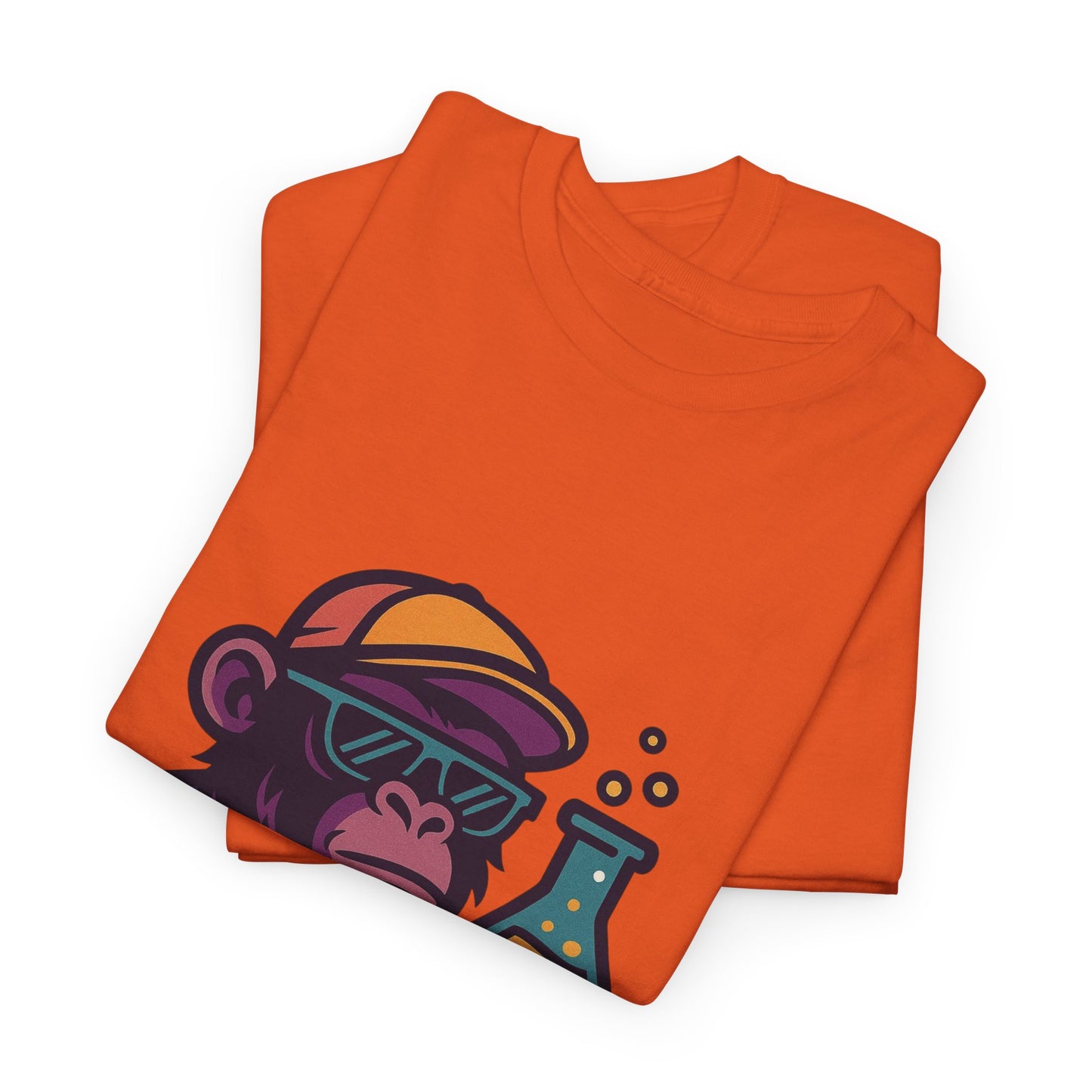 Ape Lab Company Unisex Heavy Cotton Tee - Fun and Stylish Tee for Science Lovers, Perfect for Casual Wear, Gifts, Birthdays, and Parties