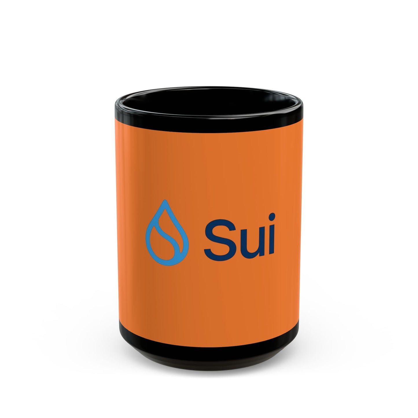 Sui Orange Accent Mug, Coffee Cup, Tea Mug, Gift for Friends, Office Mug, Motivational Drinkware