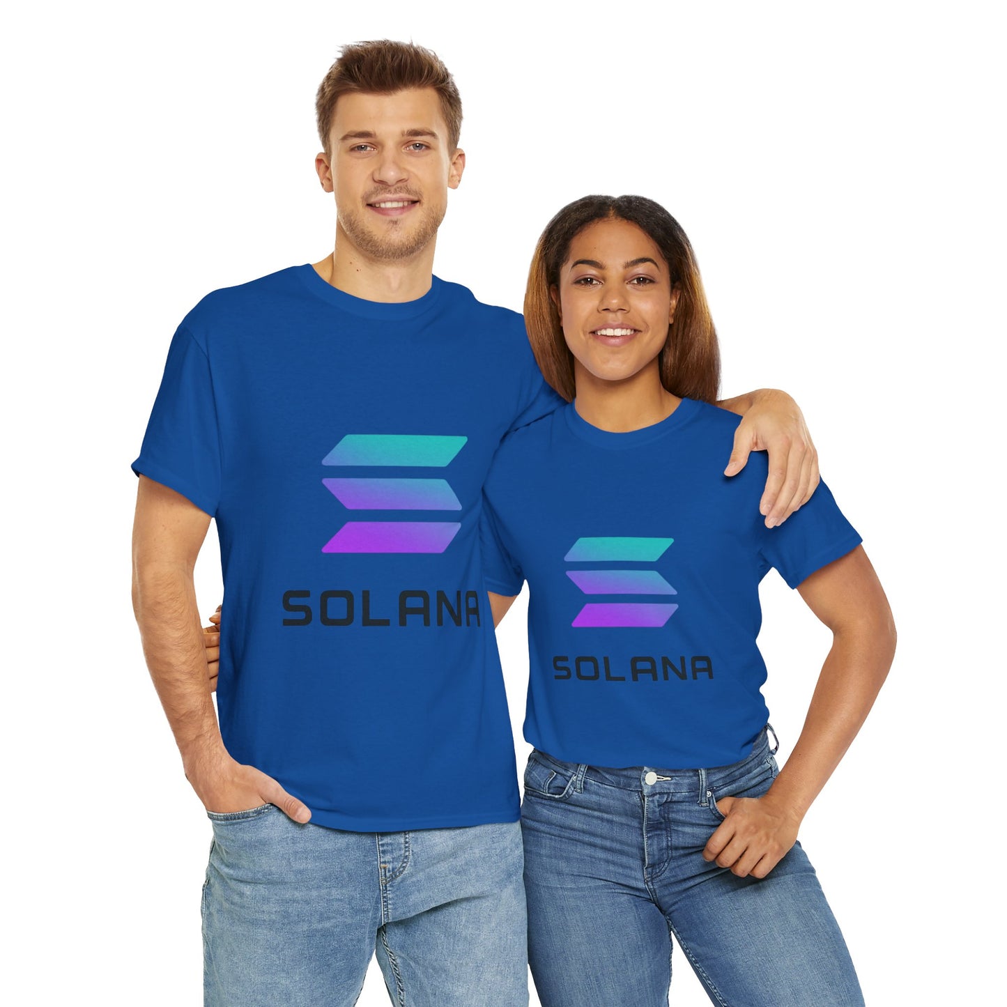 Solana Unisex Heavy Cotton Tee, Crypto Apparel, Gamer Shirt, Tech Enthusiast Wear, Unique Gift for Blockchain Lovers, Trending Fashion