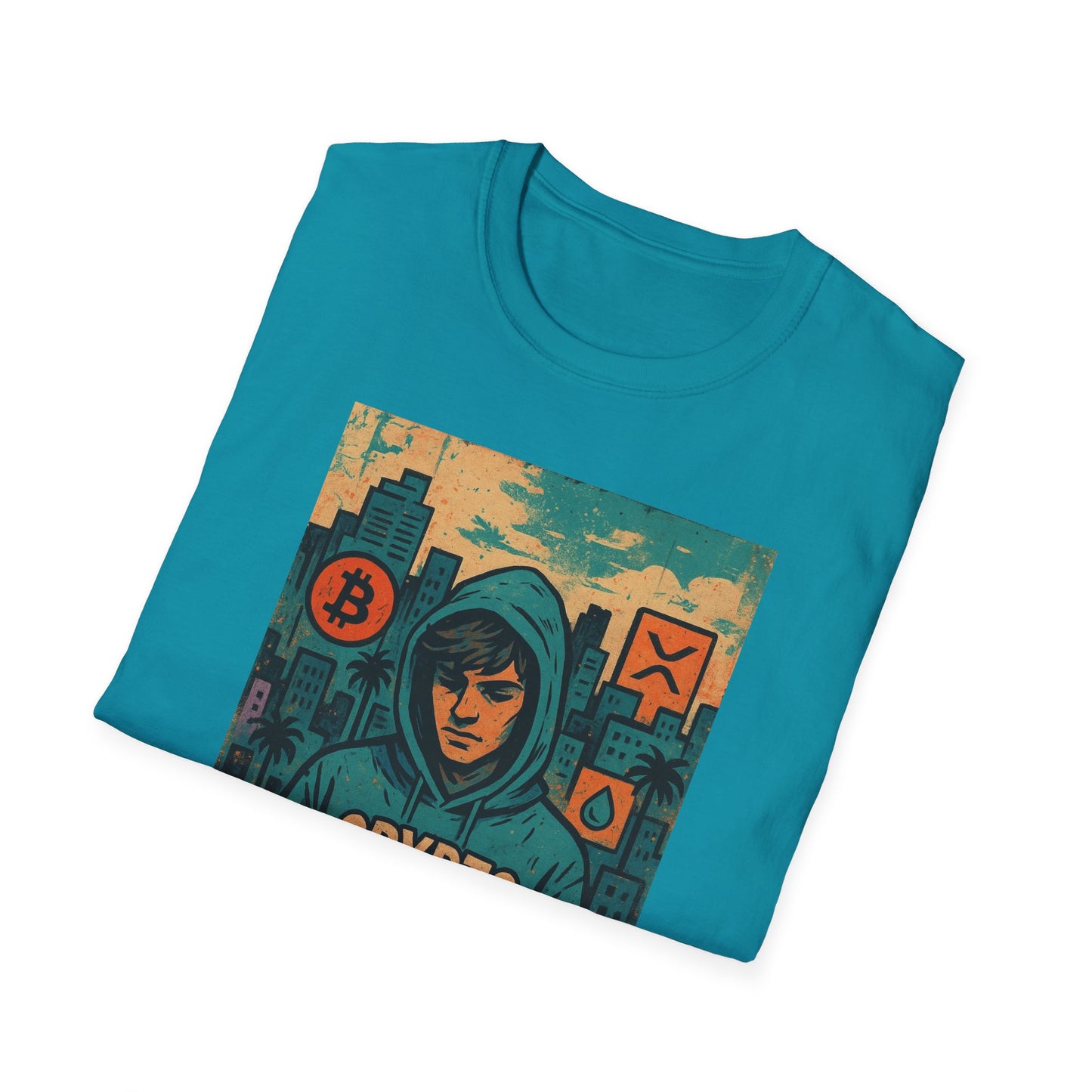 Crypto Bro Unisex Softstyle T-Shirt, Bitcoin Apparel, Cryptocurrency Gift, Casual Wear, Trendy Graphic Tee
