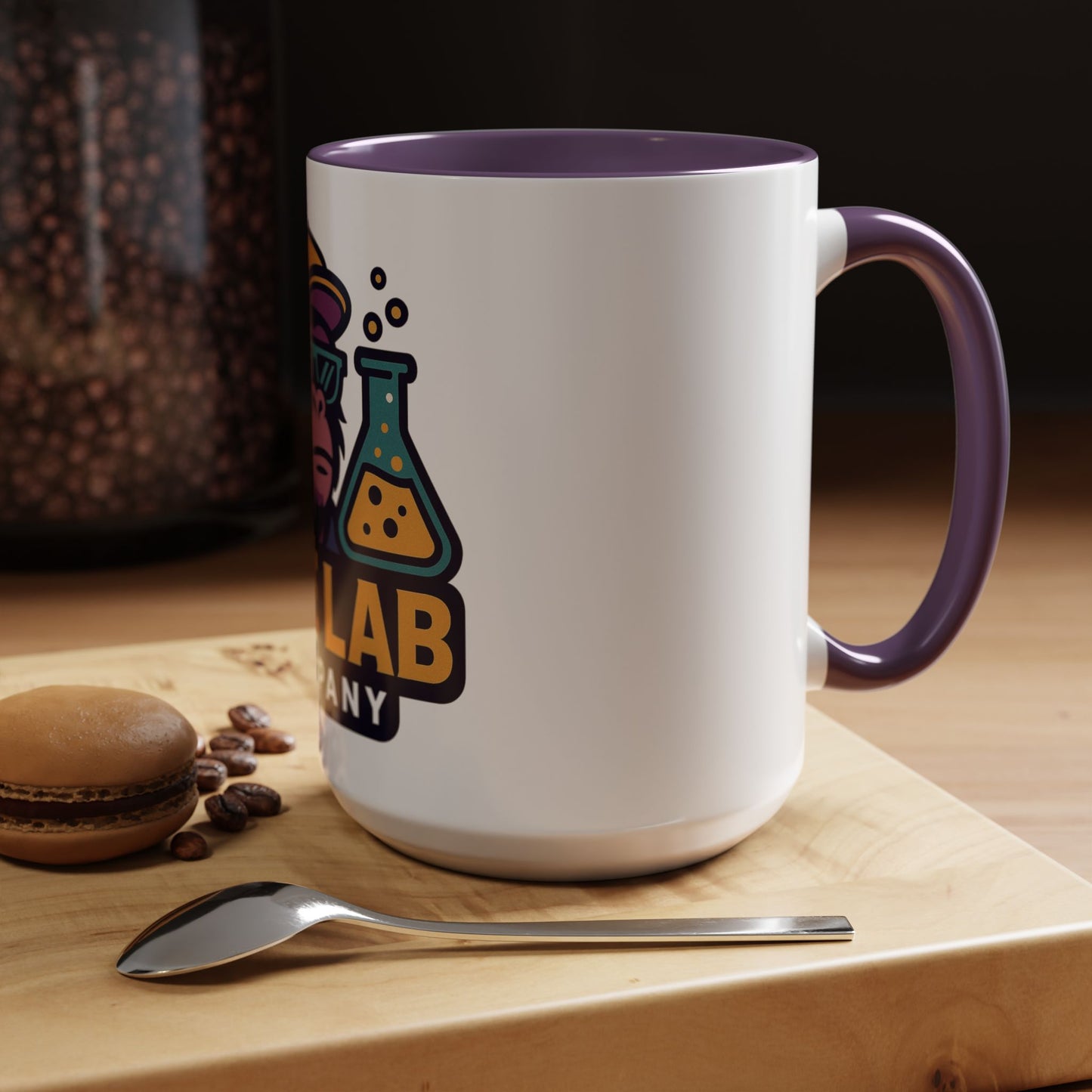 Ape Lab Accent Coffee Mug, Unique Gift, Scientist Drinkware, Birthday, Instant Collection, Office Decor, Customizable Design