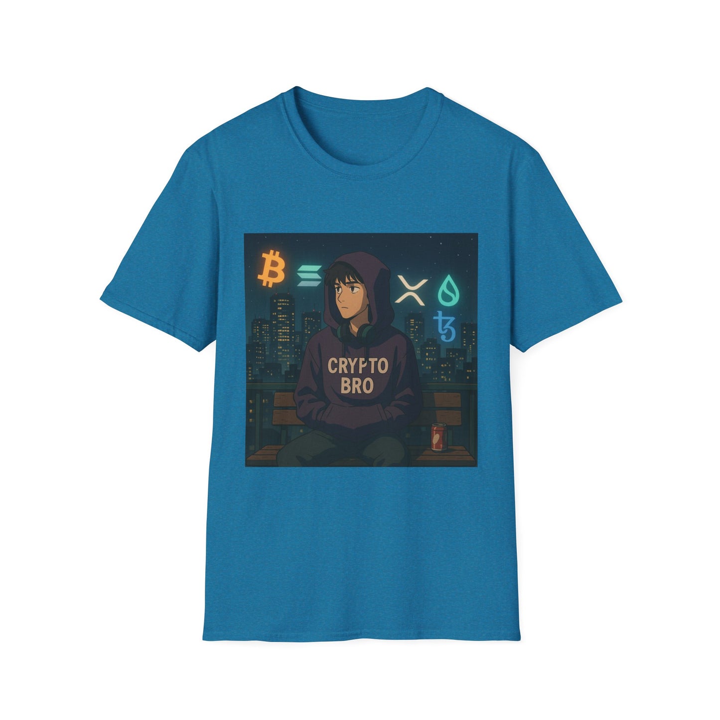 Crypto Bro Unisex Softstyle T-Shirt, Perfect for Gamers, Trendy Casual Wear, Unique Gift Idea, Crypto Enthusiast Apparel