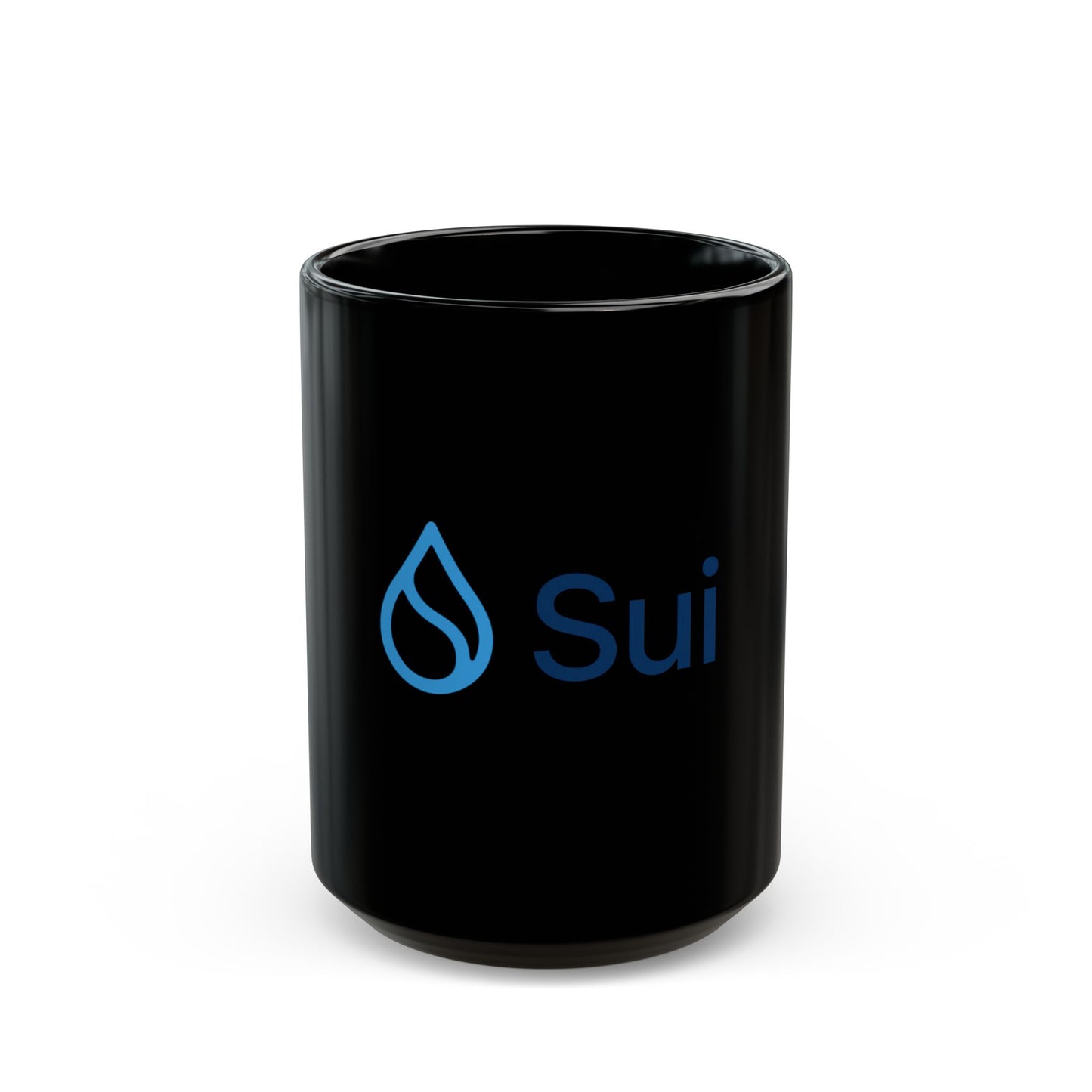 SUI Black Ceramic Mug with 'Sui' Logo - Perfect Gift for Coffee Lovers, Tea Drinkers, Office Use, Birthdays, Housewarming