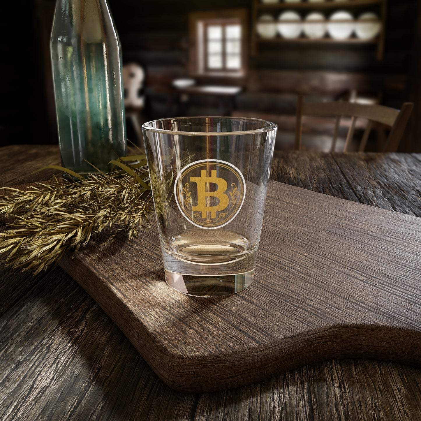 Bitcoin Shot Glass, 1.5oz - Unique Gift for Crypto Enthusiasts, Party Favor, Barware, Collectible, Cheers to Cryptocurrency