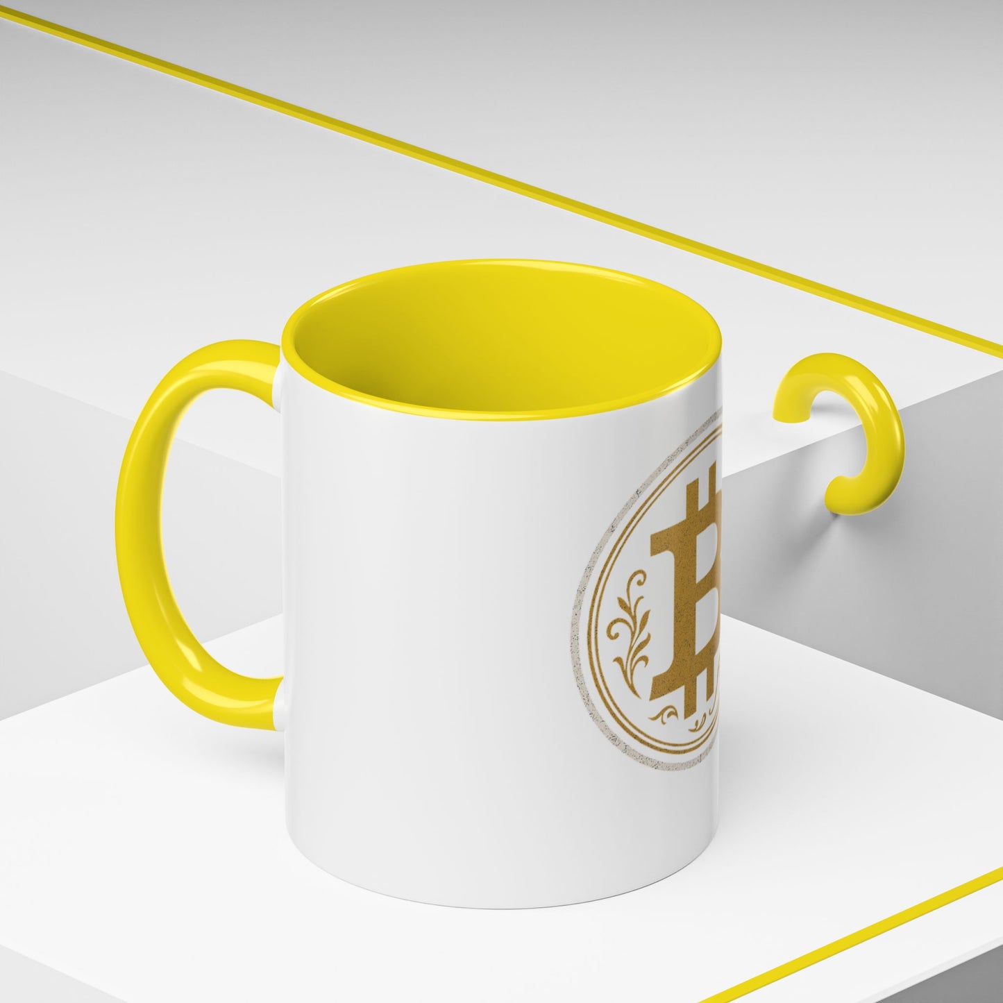 Bitcoin Accent Coffee Mug, Cryptocurrency Gift, Office Mug, Personalized Coffee Cup, Digital Currency Lover