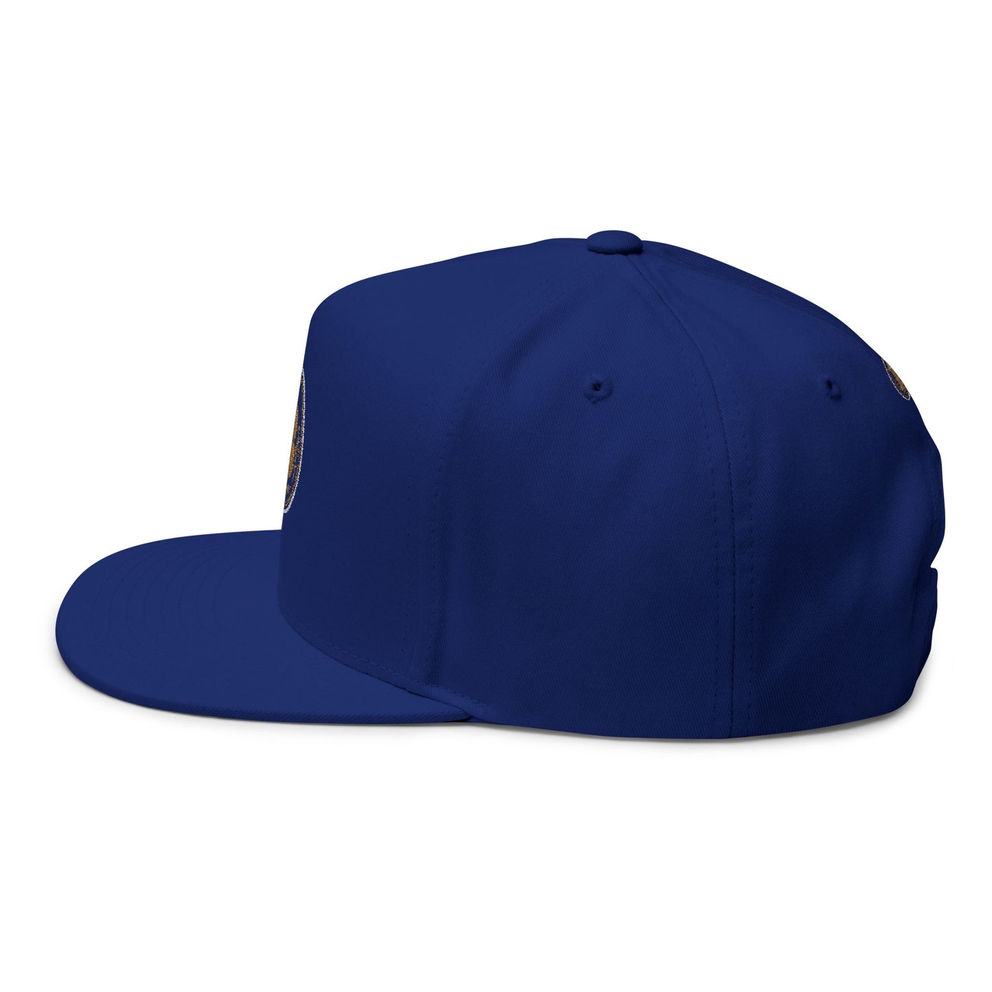 Bitcoin Embroidered Flat Bill Cap