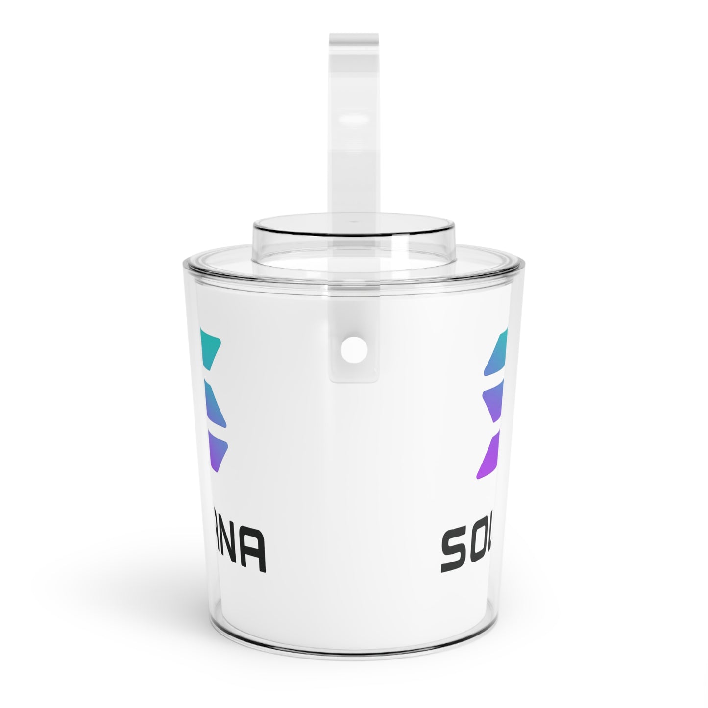 Solana Sleek Ice Bucket with Tongs - Perfect for Parties, Outdoor Events, and Celebrations, Elegant Drink Chiller, Modern Barware, SOLANA Design