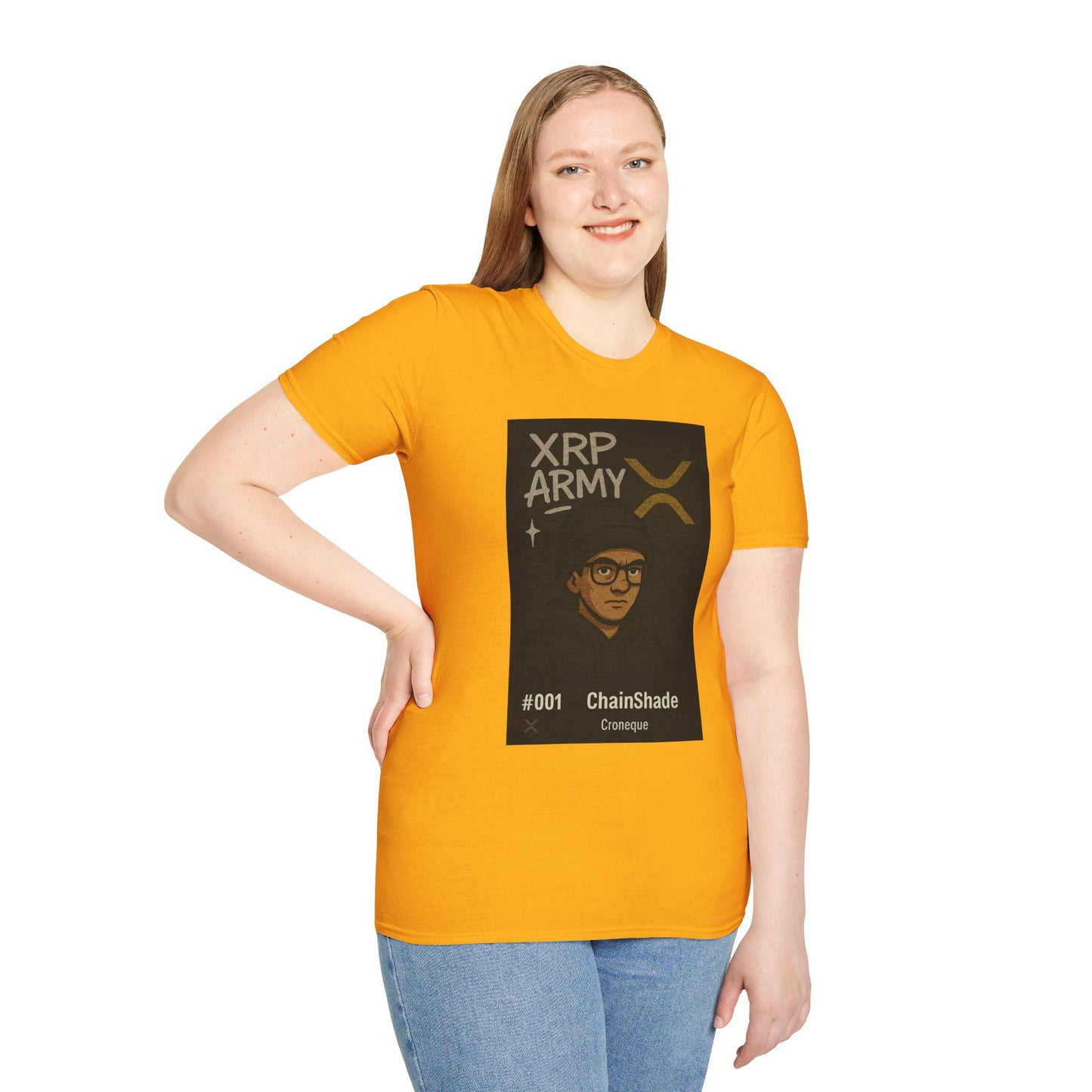 XRP Army Unisex Softstyle T-Shirt, Crypto Fashion Tee, Gift for Cryptocurrency Enthusiasts, Blockchain Apparel, Trendy Casual Wear