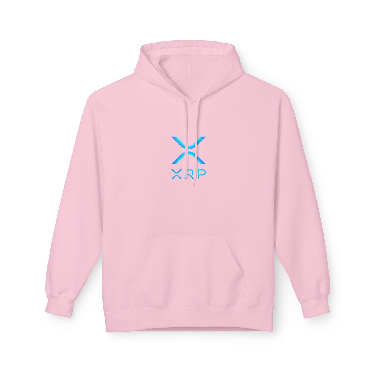 XRP Logo Fleece Hoodie for Crypto Fans, Lightweight Sweater, Ideal Gift for Techies, Unisex Crypto Apparel, Perfect for Casual Wear