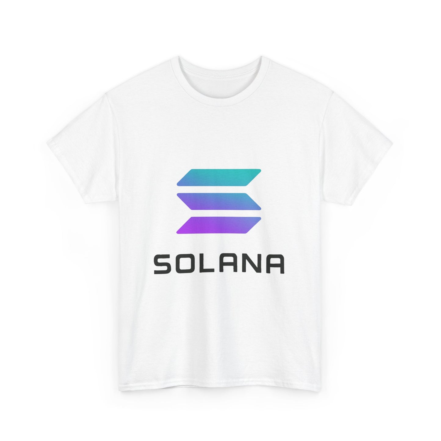 Solana Unisex Heavy Cotton Tee, Crypto Apparel, Gamer Shirt, Tech Enthusiast Wear, Unique Gift for Blockchain Lovers, Trending Fashion