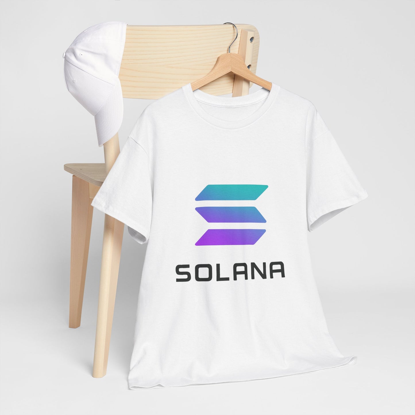 Solana Unisex Heavy Cotton Tee, Crypto Apparel, Gamer Shirt, Tech Enthusiast Wear, Unique Gift for Blockchain Lovers, Trending Fashion