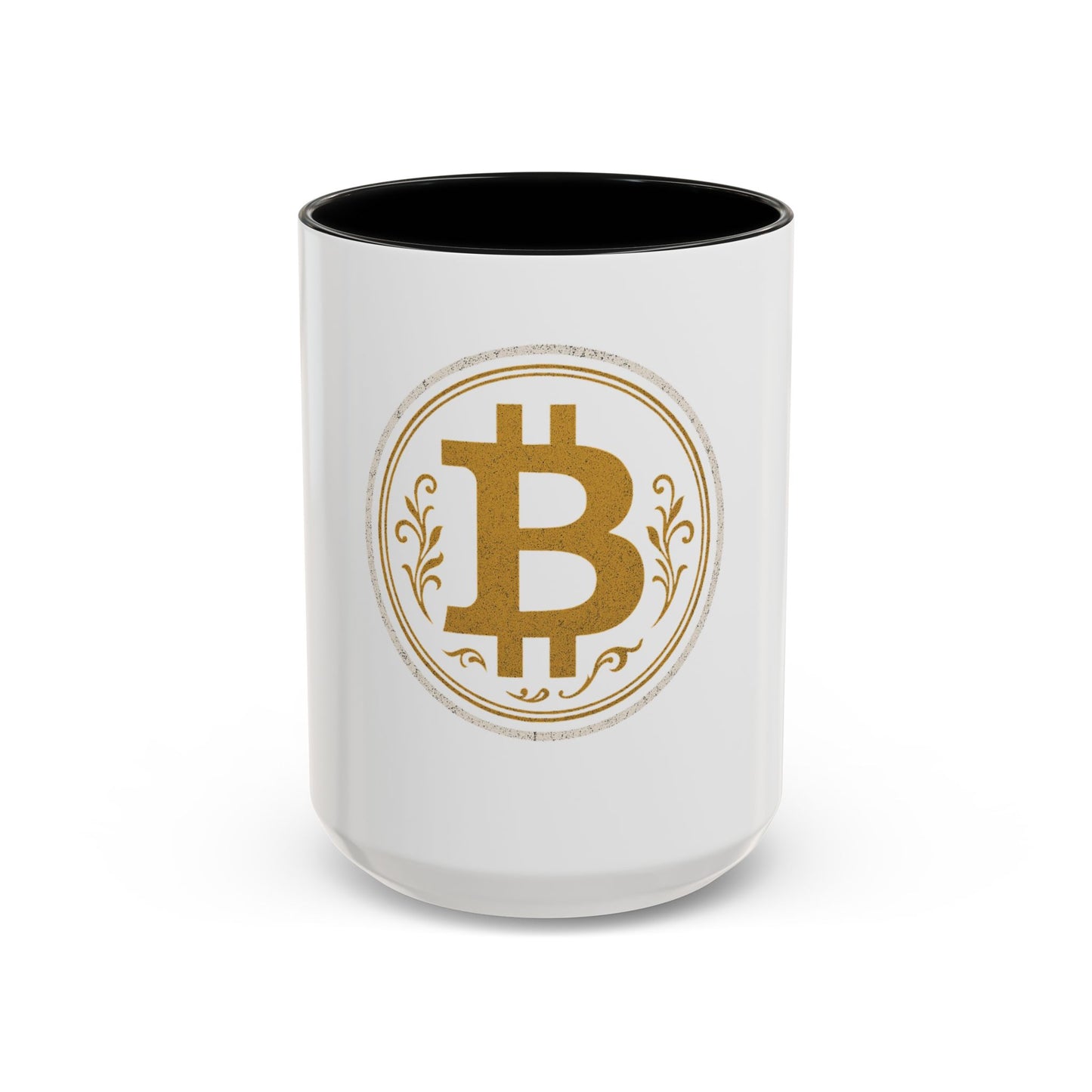 Bitcoin Accent Coffee Mug, Cryptocurrency Gift, Office Mug, Personalized Coffee Cup, Digital Currency Lover