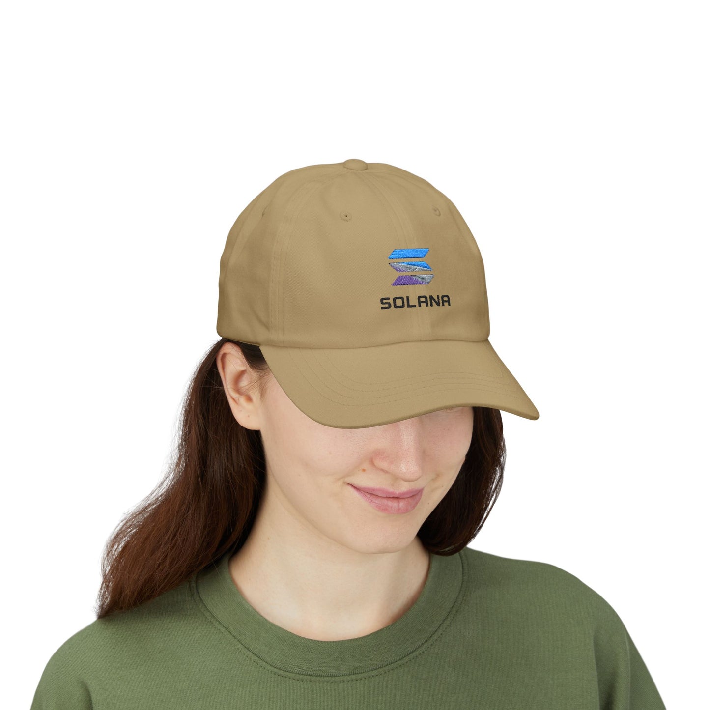Solana Classic Dad Cap, Unisex Cap, Casual Headwear, Crypto Hat, Gift for Dads, Summer Accessory
