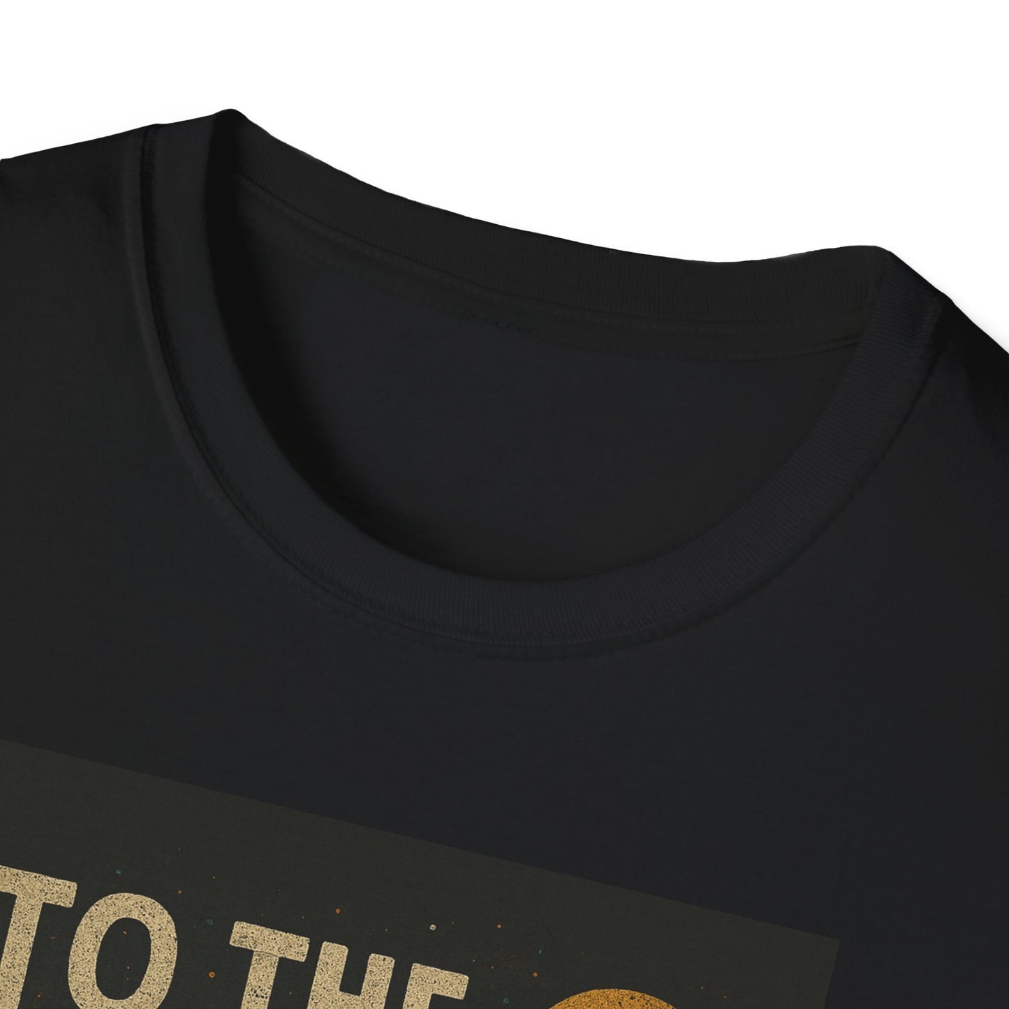 To the Moon Unisex Softstyle T-Shirt, Cute T-Shirt, Space Graphic Tee, Astronomy Lover Gift, Casual Shirt for All Occasions