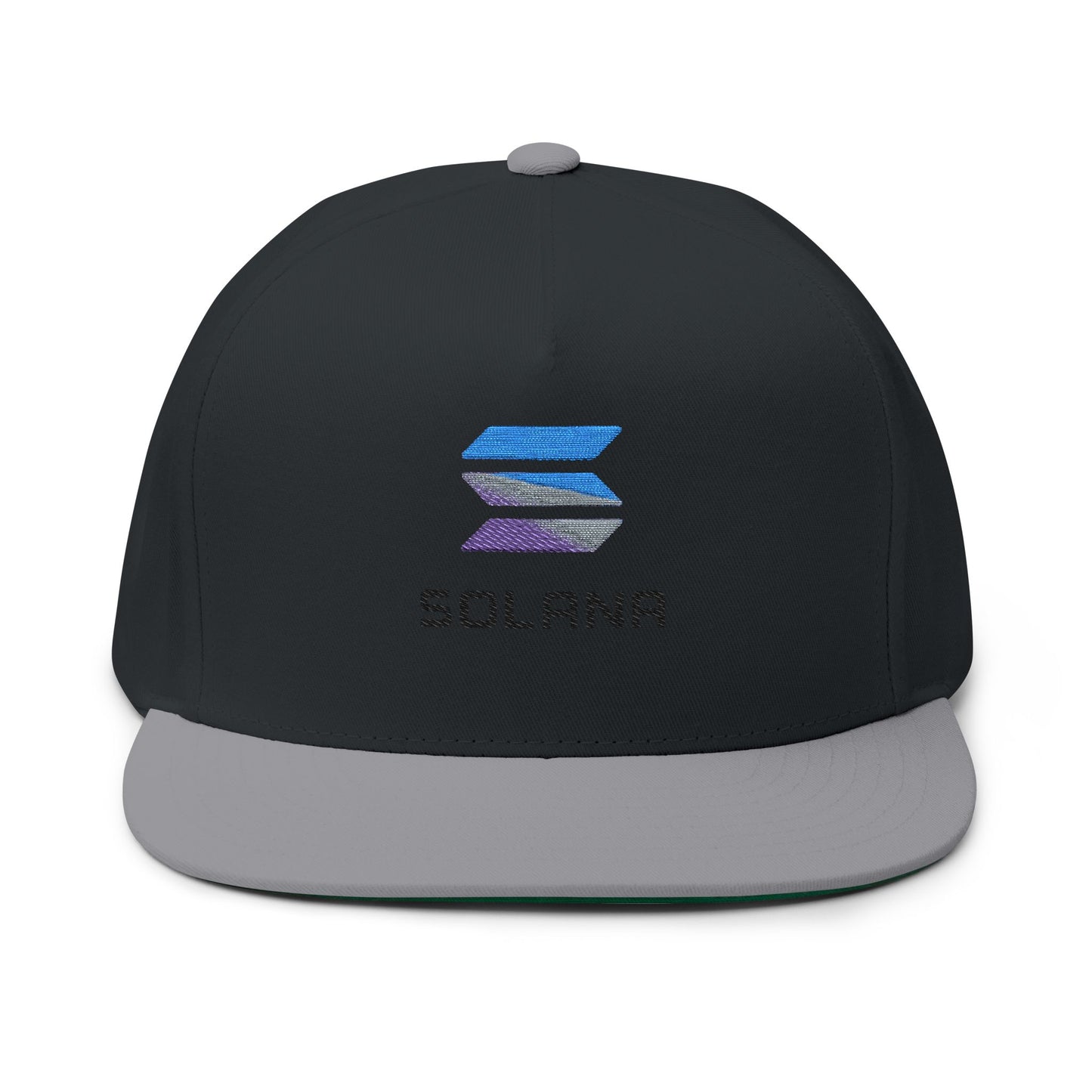 Solana Stylish Flat Bill Cap with Embroidery for Trendsetters, Unique Gift, Streetwear Accessory, Fashion Statement, Cool Headwear