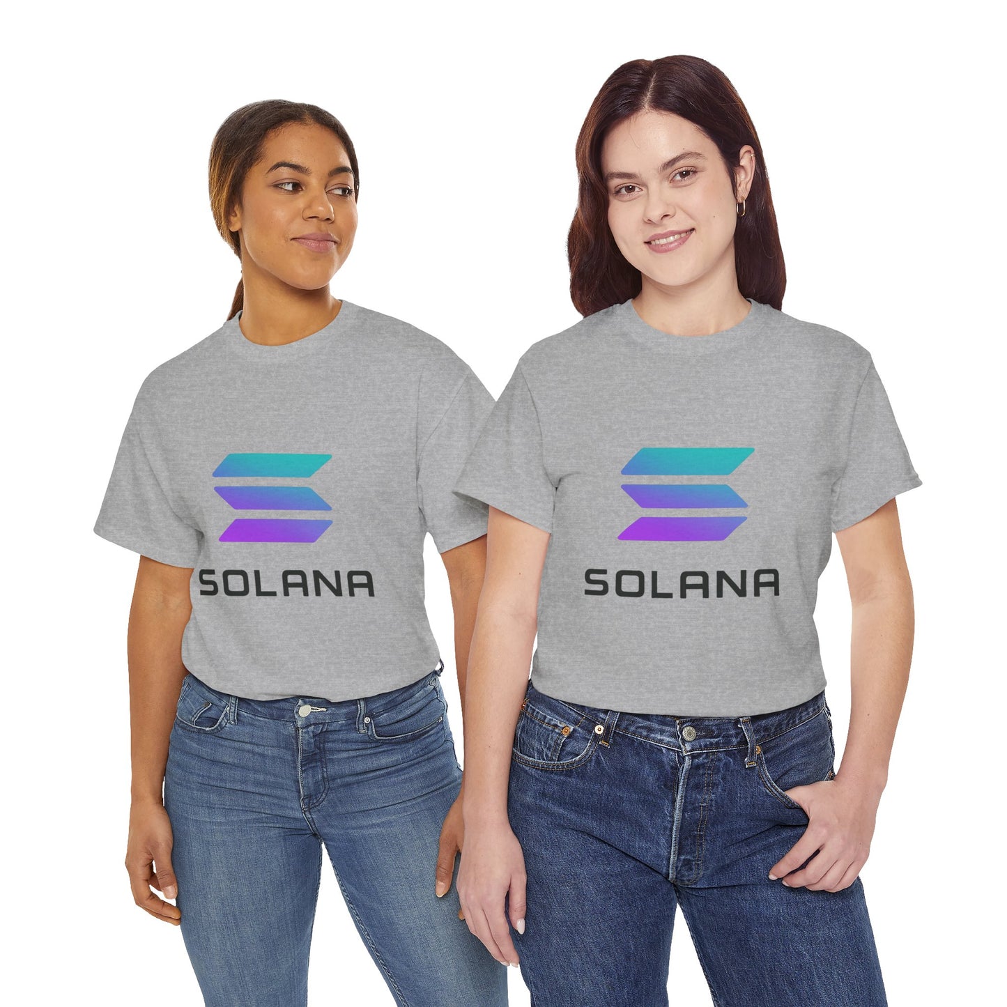 Solana Unisex Heavy Cotton Tee, Crypto Apparel, Gamer Shirt, Tech Enthusiast Wear, Unique Gift for Blockchain Lovers, Trending Fashion