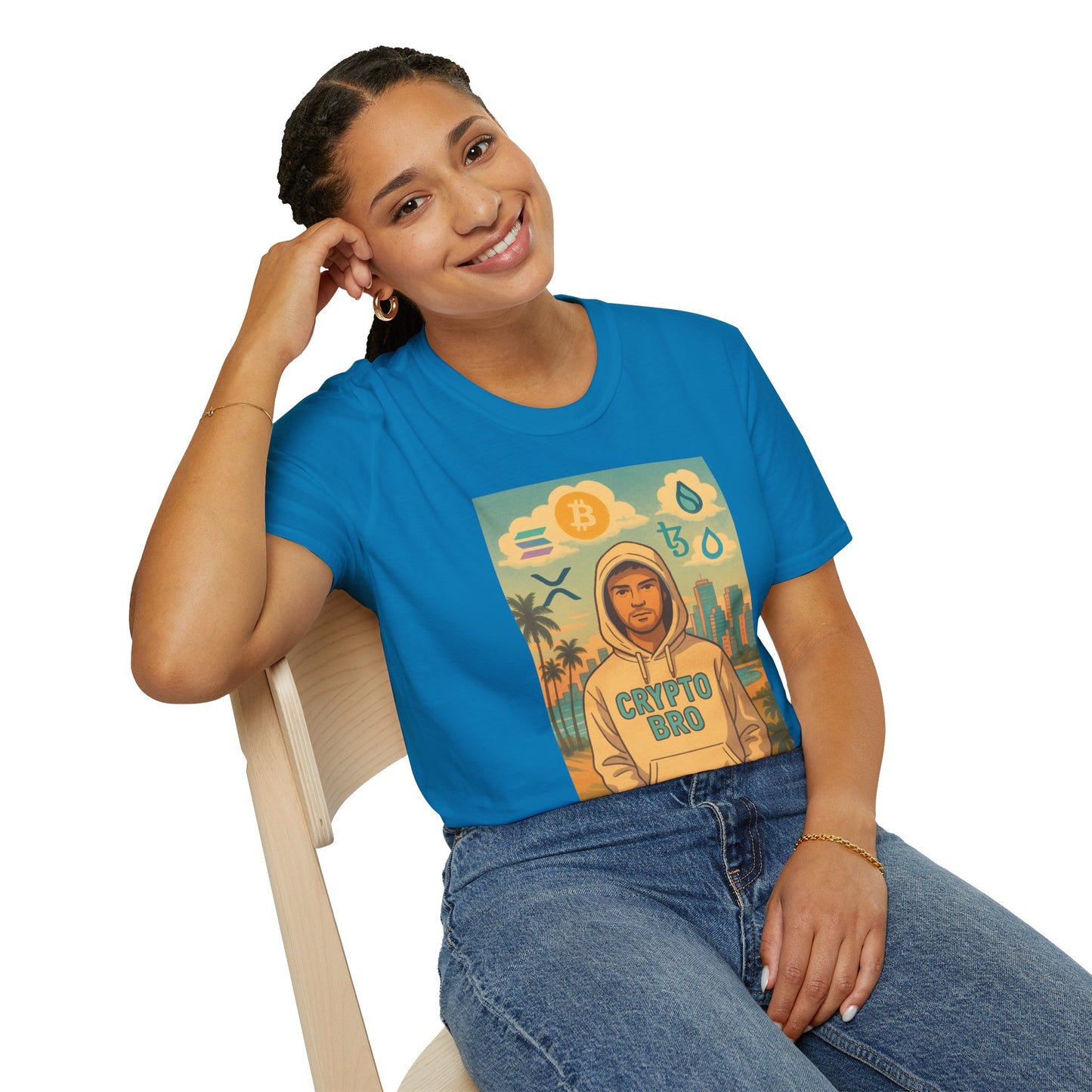 Crypto Bro Miami Unisex Softstyle T-Shirt