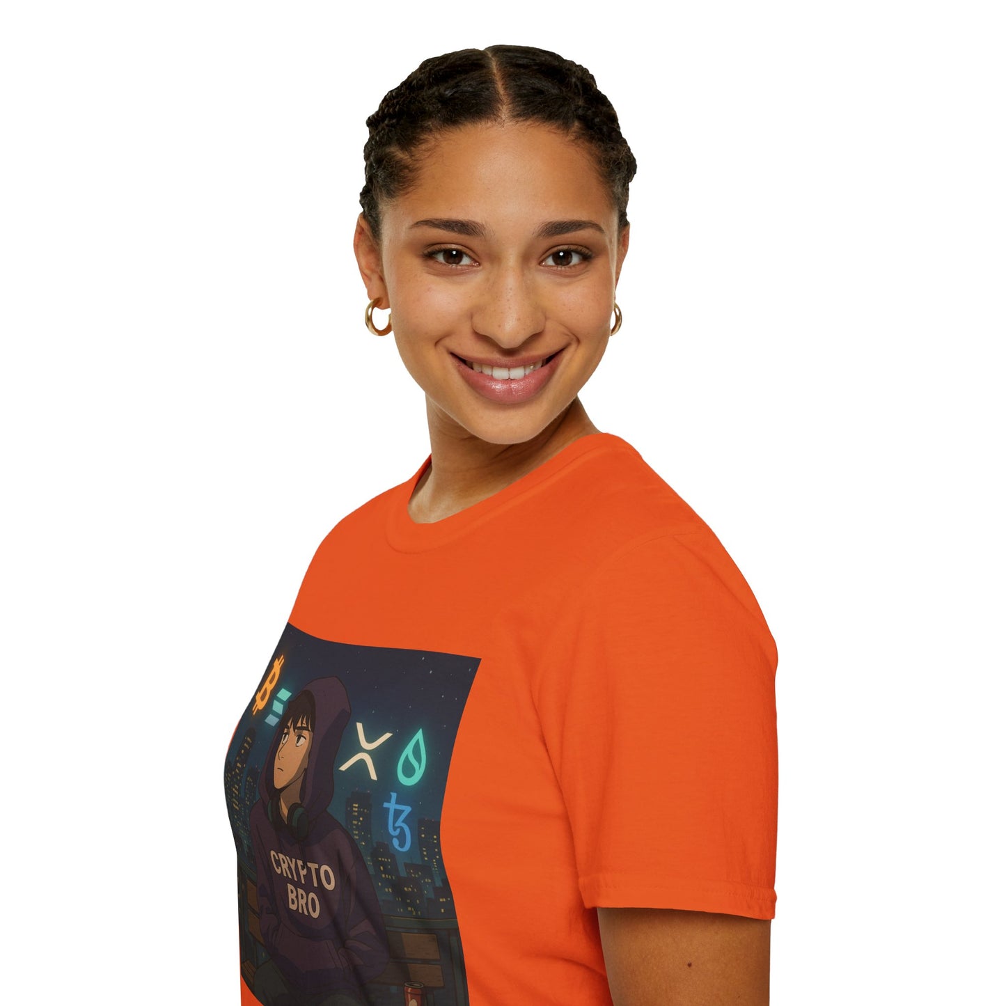 Crypto Bro Unisex Softstyle T-Shirt, Perfect for Gamers, Trendy Casual Wear, Unique Gift Idea, Crypto Enthusiast Apparel