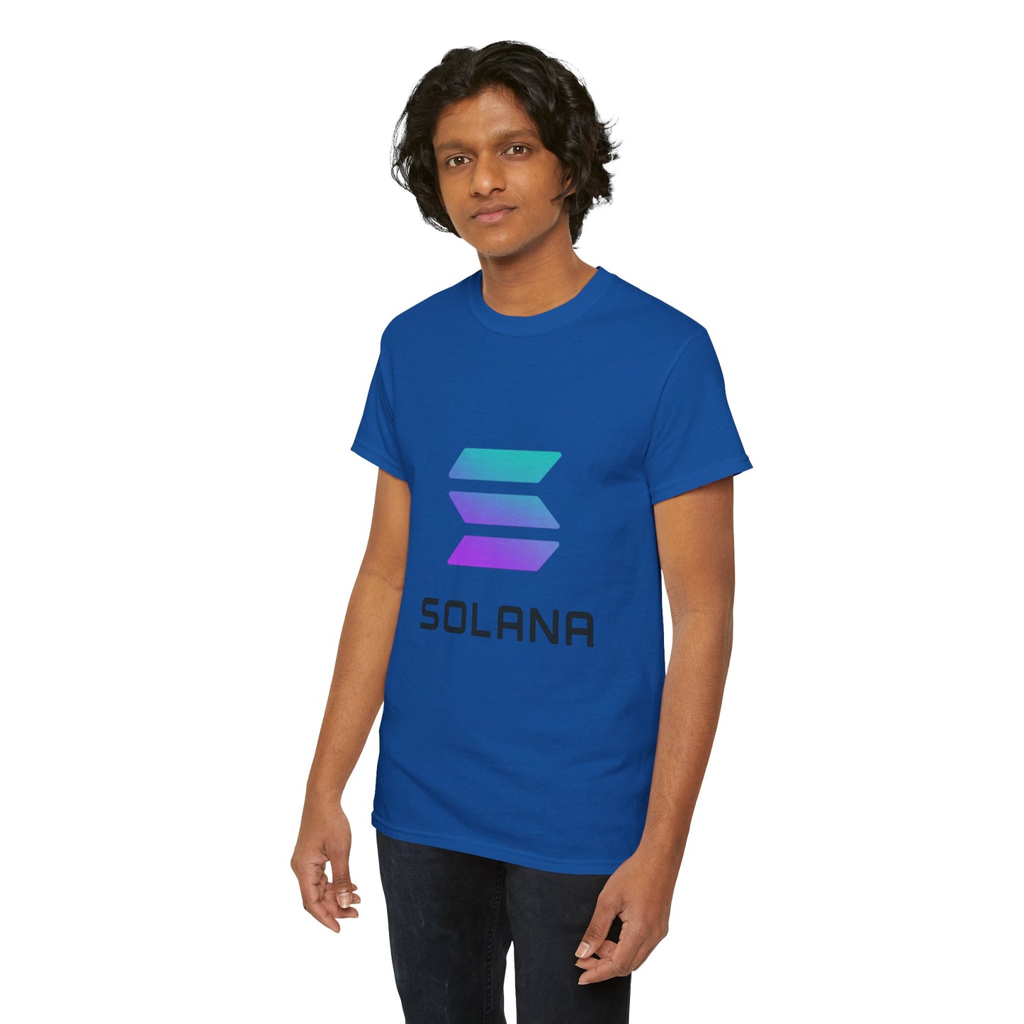 Solana Unisex Heavy Cotton Tee, Crypto Apparel, Gamer Shirt, Tech Enthusiast Wear, Unique Gift for Blockchain Lovers, Trending Fashion