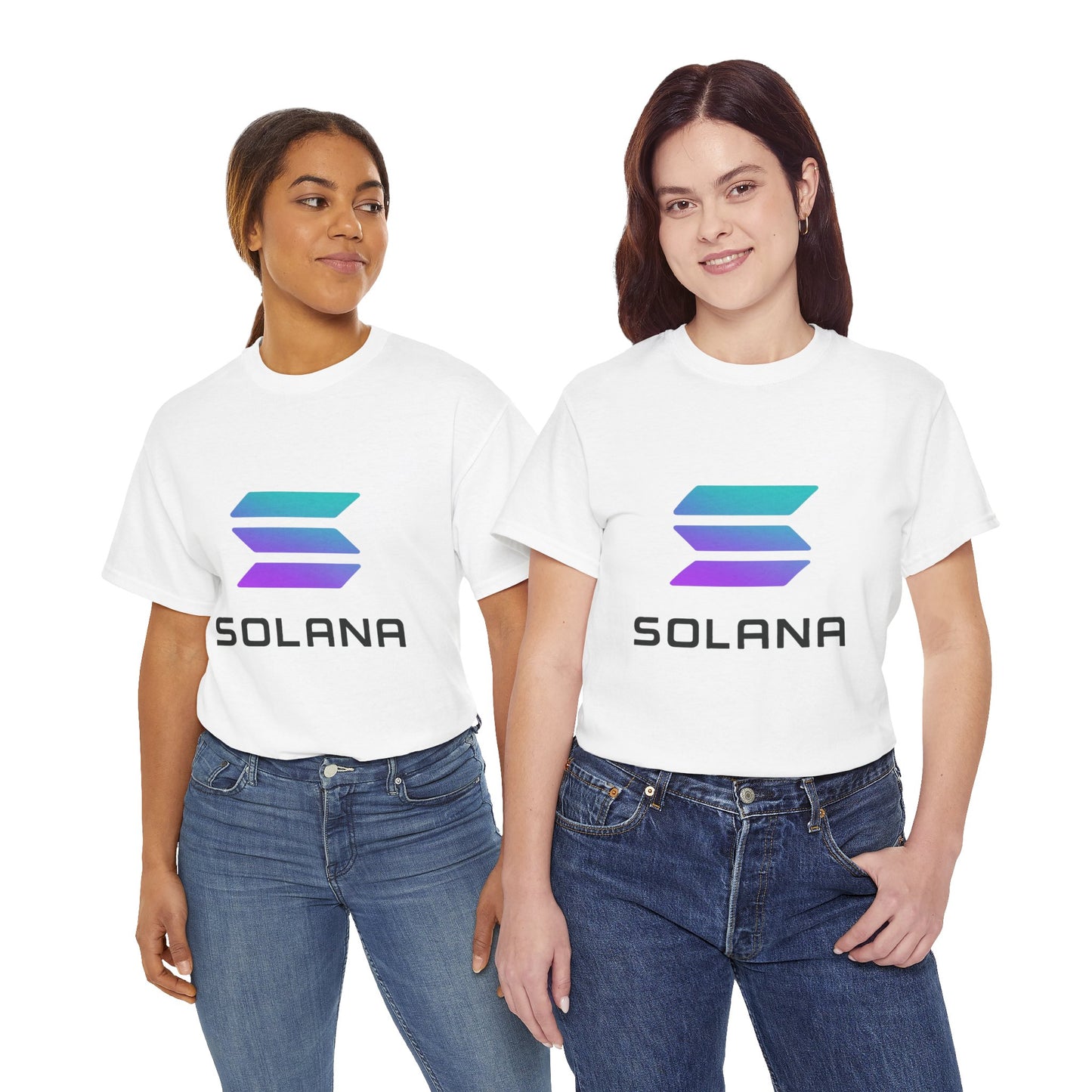 Solana Unisex Heavy Cotton Tee, Crypto Apparel, Gamer Shirt, Tech Enthusiast Wear, Unique Gift for Blockchain Lovers, Trending Fashion