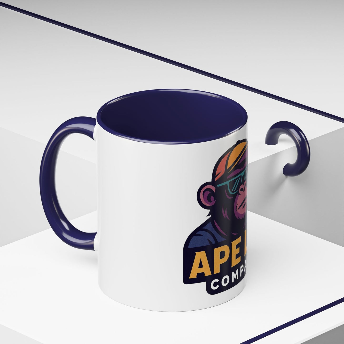 Ape Lab Accent Coffee Mug, Unique Gift, Scientist Drinkware, Birthday, Instant Collection, Office Decor, Customizable Design