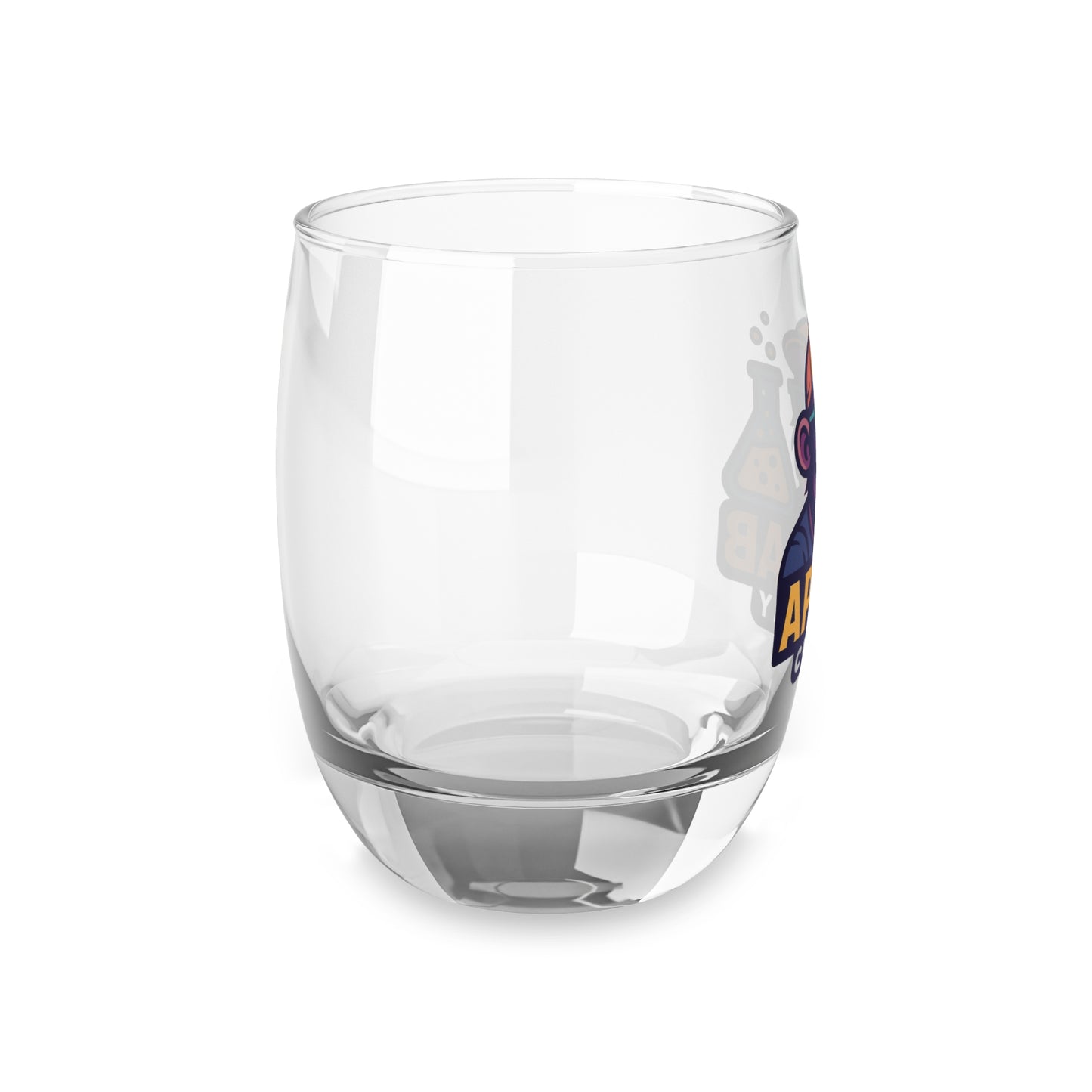 Whiskey Glass with Ape Lab Design, Fun Gift for Science Lovers, Unique Barware, Perfect for Birthdays, Home Bar Decor, Custom Drinkware