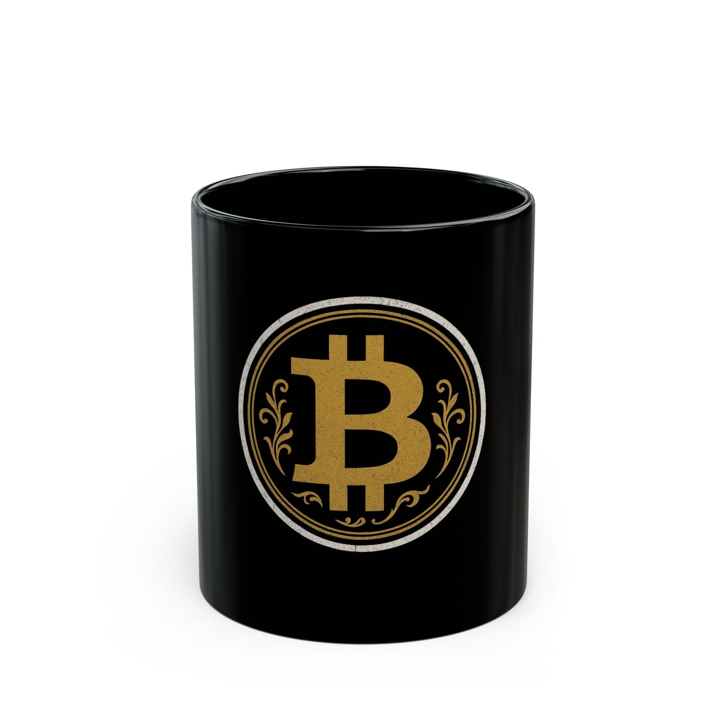 Bitcoin Black Mug - Perfect Gift for Crypto Enthusiasts, Coffee Lovers, Unique Promotional Item, Collector's Mug, Blockchain Lover's Cup
