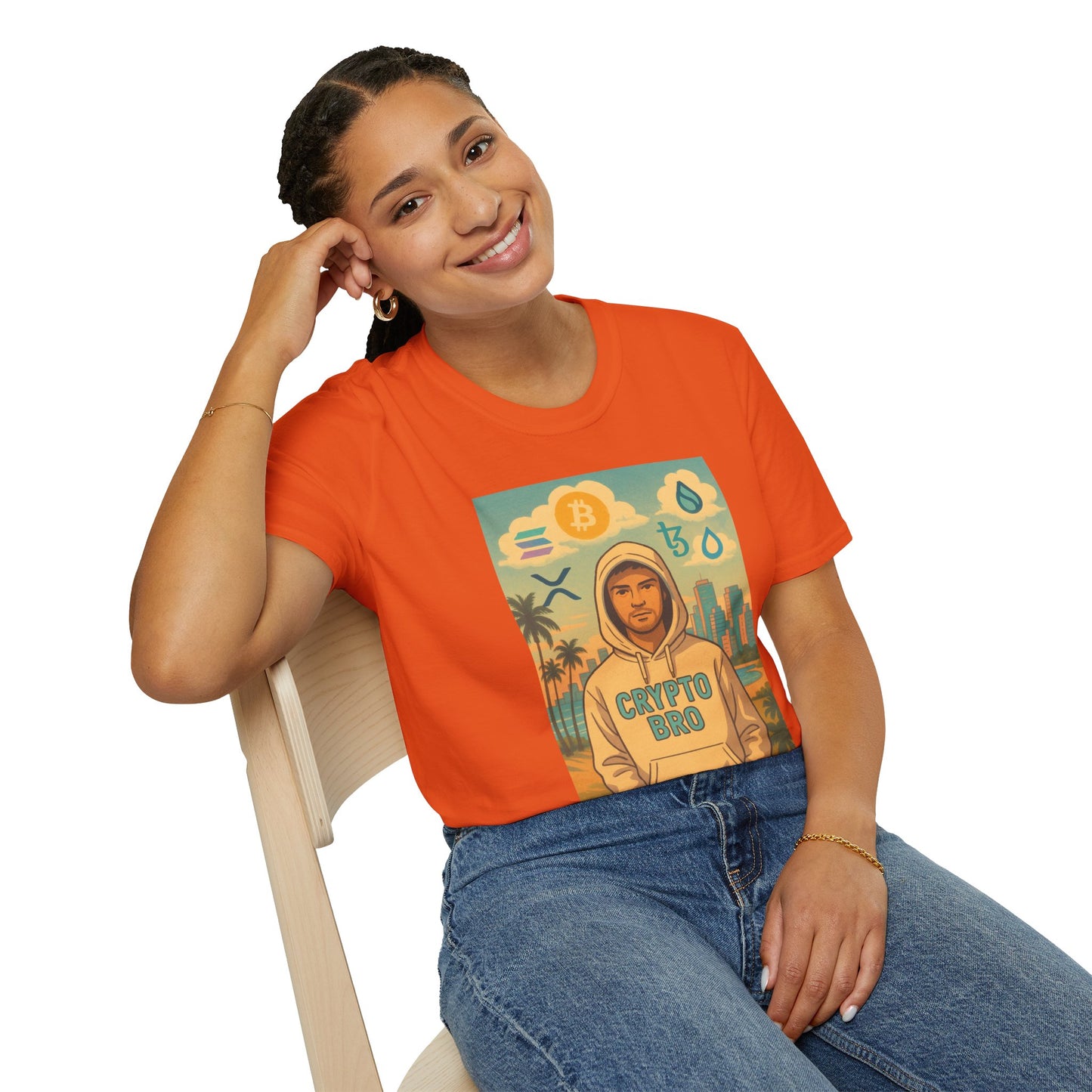 Crypto Bro Miami Unisex Softstyle T-Shirt