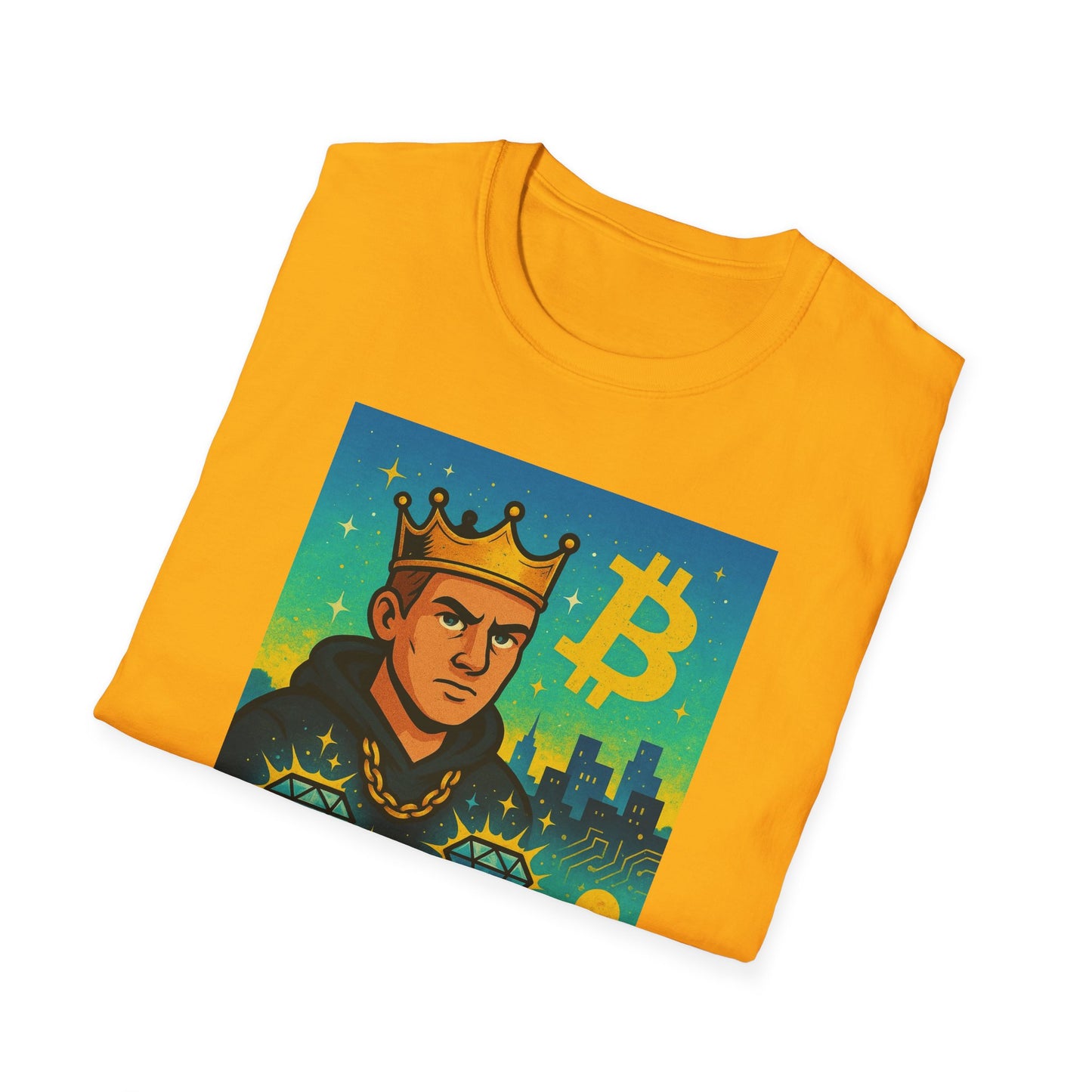 Crypto Enthusiast Unisex T-Shirt - "Diamond Hands" Funny Bitcoin Tee, Gift for Investors, Meme Shirt, Crypto Lover Apparel