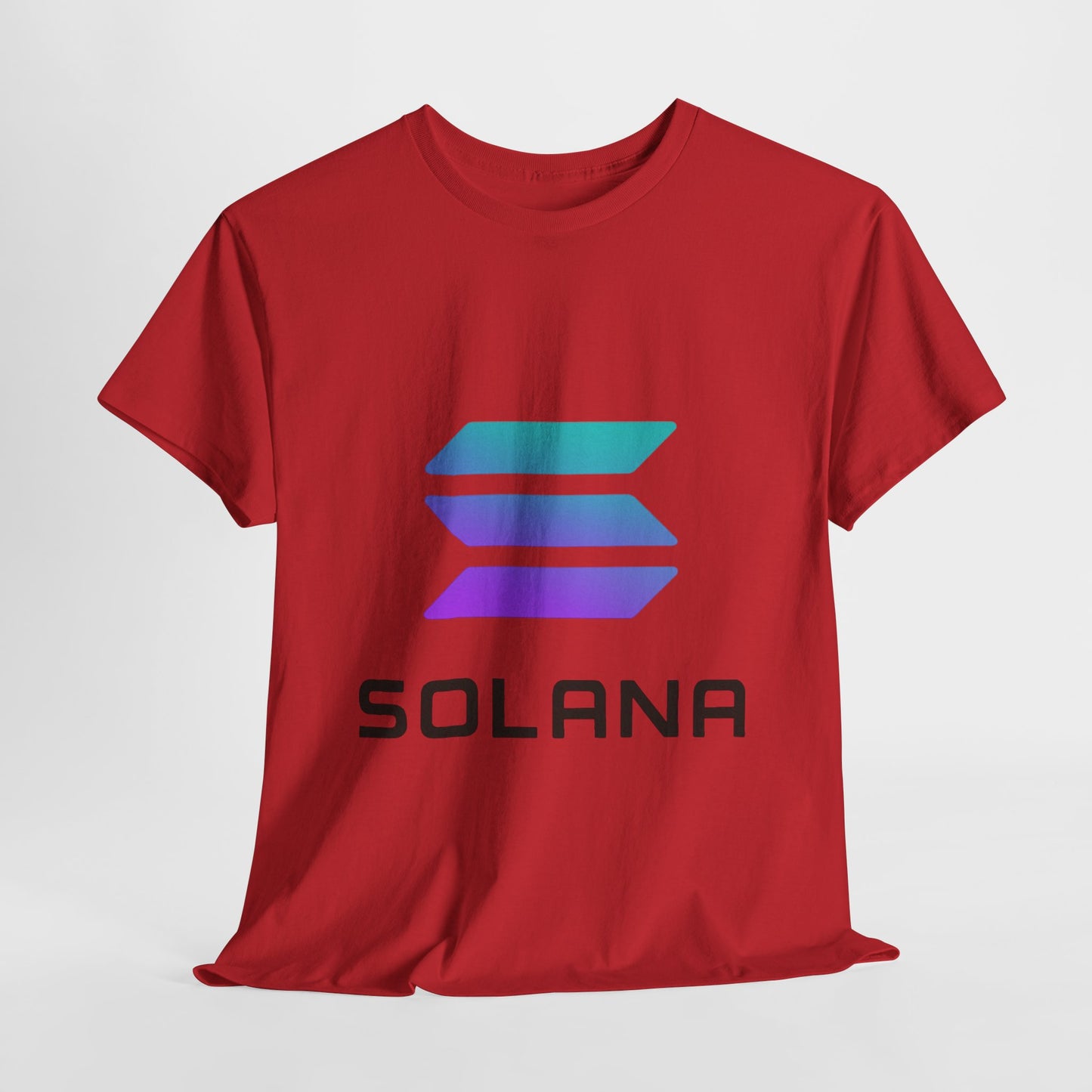 Solana Unisex Heavy Cotton Tee, Crypto Apparel, Gamer Shirt, Tech Enthusiast Wear, Unique Gift for Blockchain Lovers, Trending Fashion