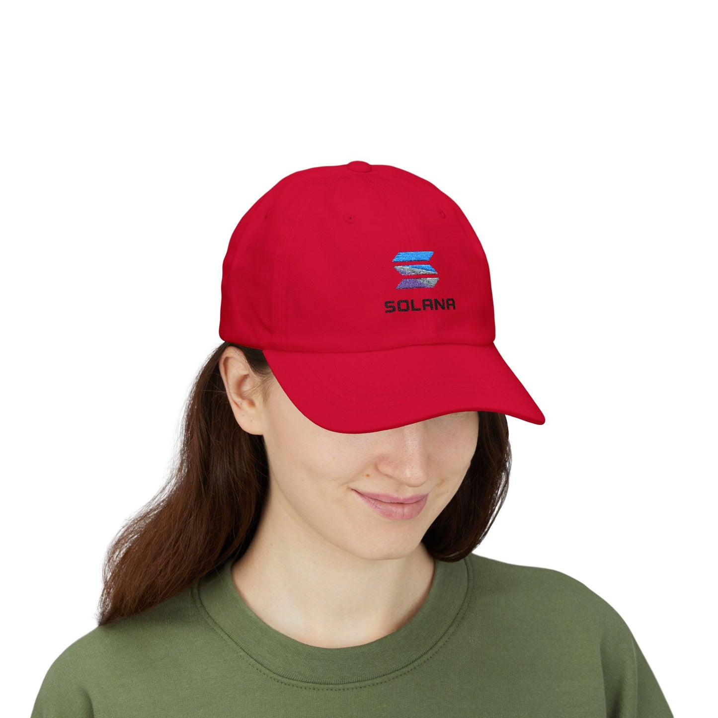 Solana Classic Dad Cap, Unisex Cap, Casual Headwear, Crypto Hat, Gift for Dads, Summer Accessory