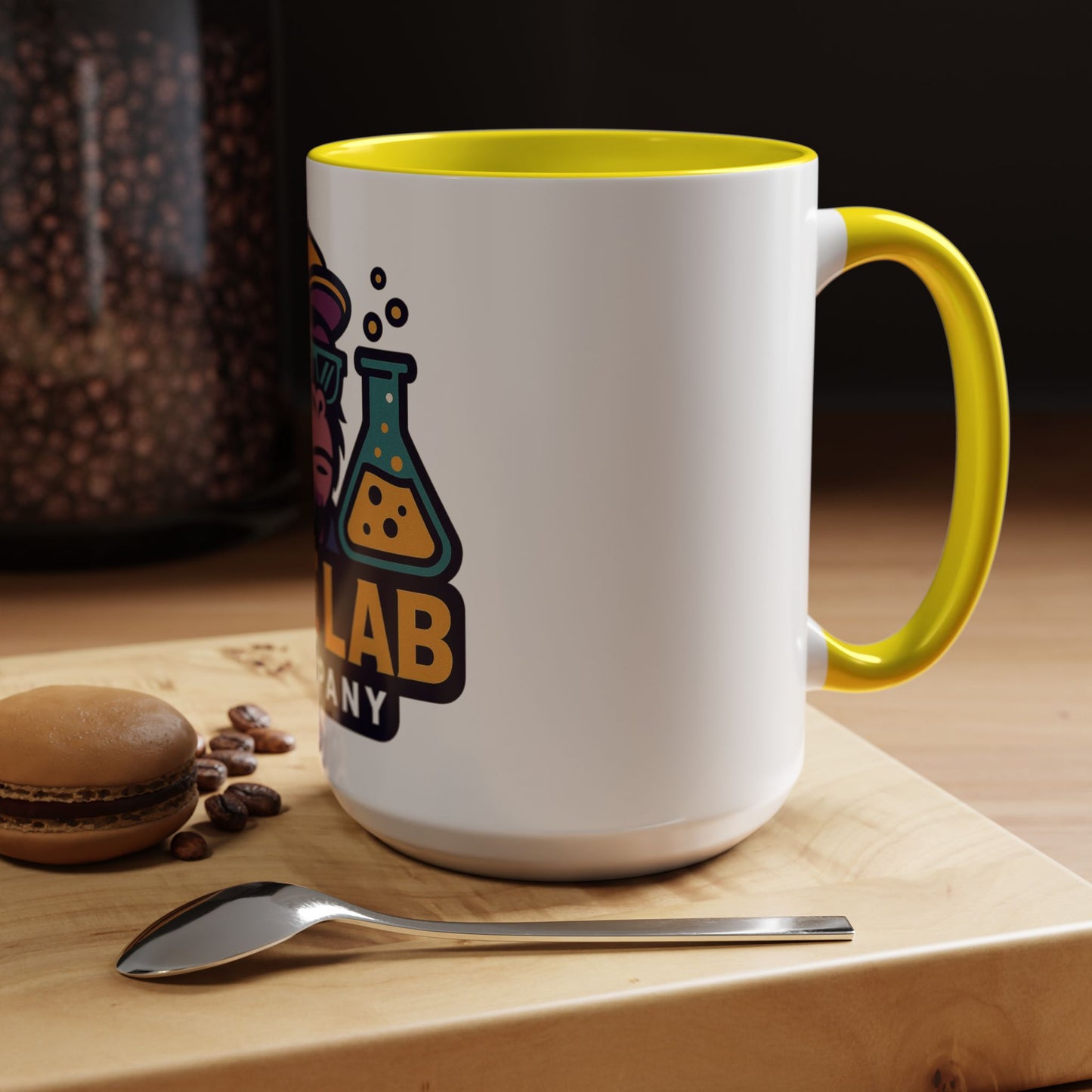 Ape Lab Accent Coffee Mug, Unique Gift, Scientist Drinkware, Birthday, Instant Collection, Office Decor, Customizable Design