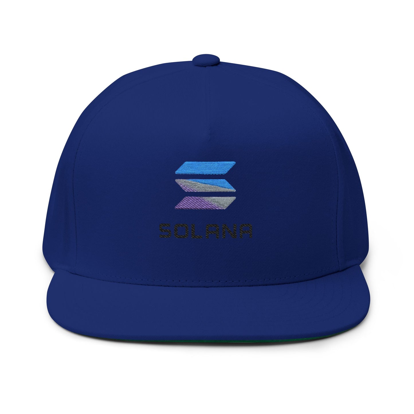 Solana Stylish Flat Bill Cap with Embroidery for Trendsetters, Unique Gift, Streetwear Accessory, Fashion Statement, Cool Headwear
